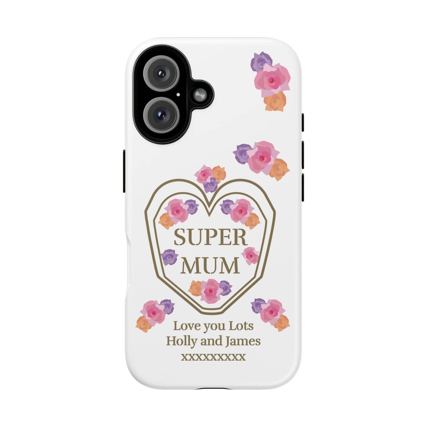 Printify Phone Case iPhone 16 / Matte Personalised Super Mum iphone Case