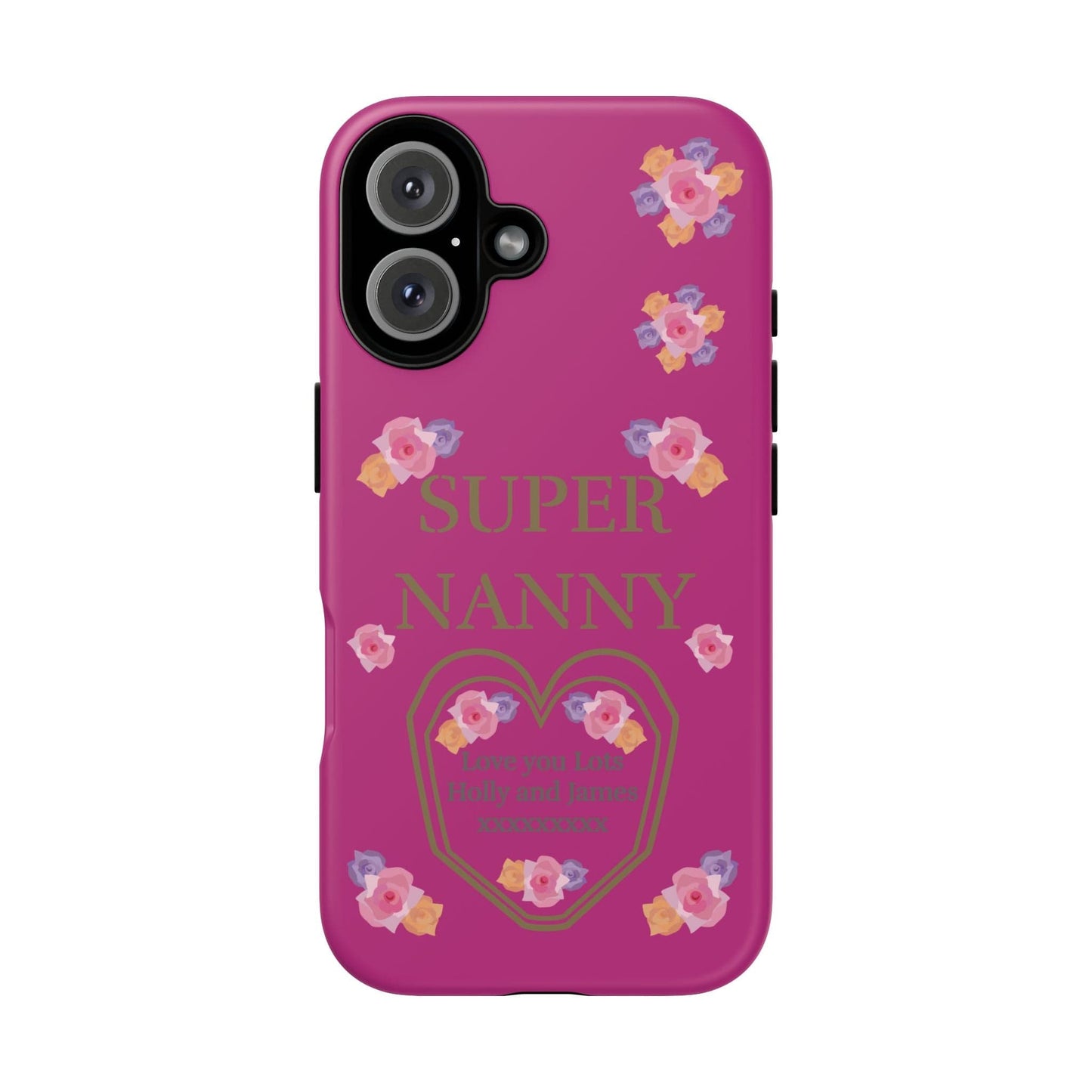 Printify Phone Case iPhone 16 / Matte Personalised Super Nanny i Phone Cases