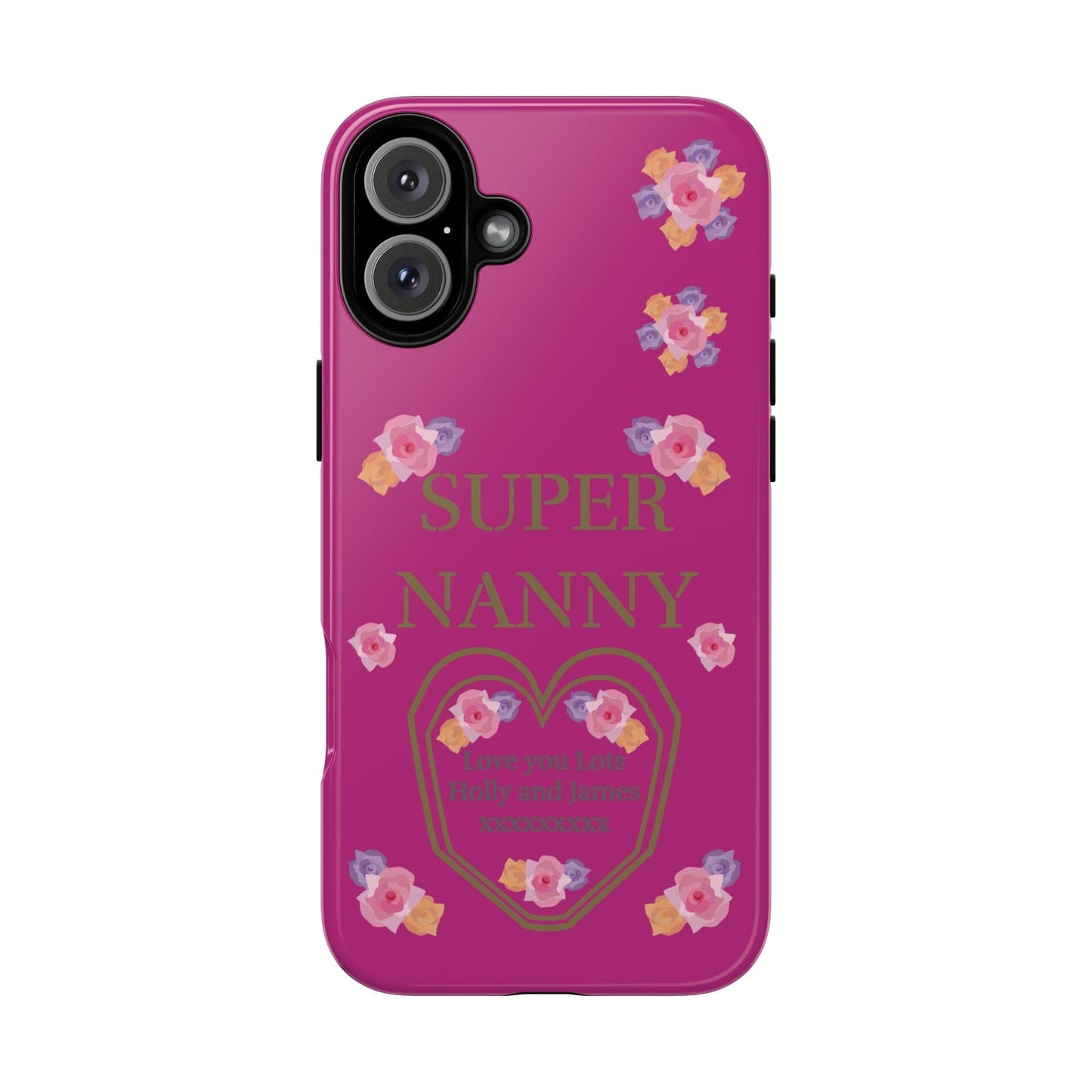 Printify Phone Case iPhone 16 Plus / Glossy Personalised Super Nanny i Phone Cases