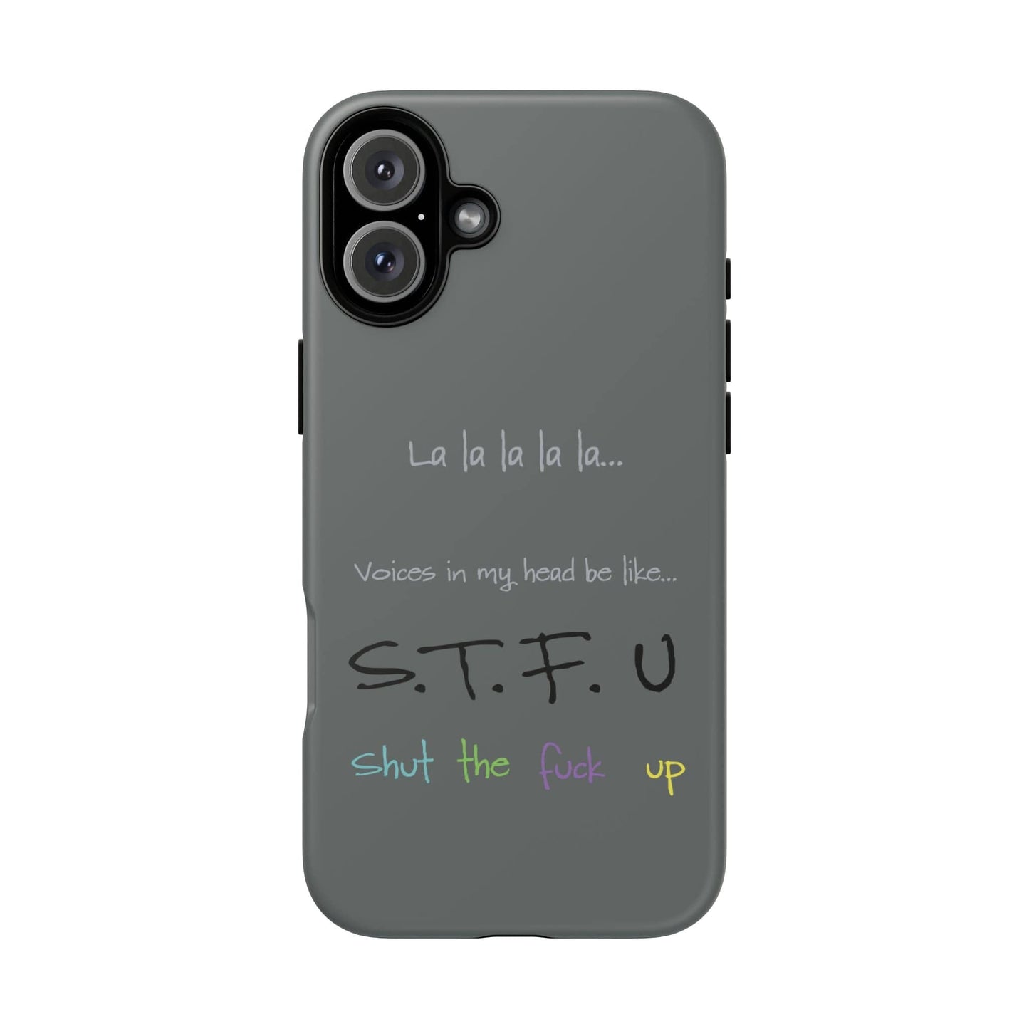 Printify Phone Case iPhone 16 Plus / Matte Shut the F*ck Up iPhone Case – Bold, Funny & Built to Protect