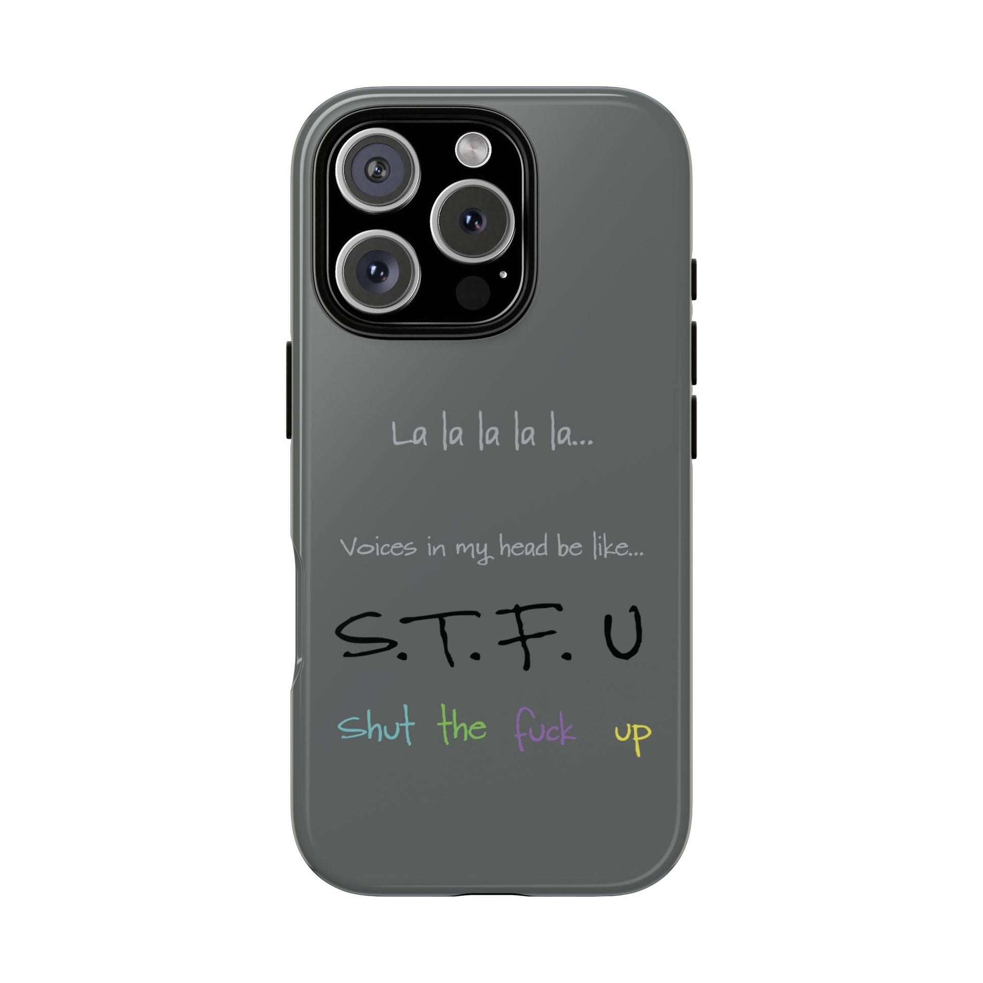 Printify Phone Case iPhone 16 Pro / Glossy Shut the F*ck Up iPhone Case – Bold, Funny & Built to Protect