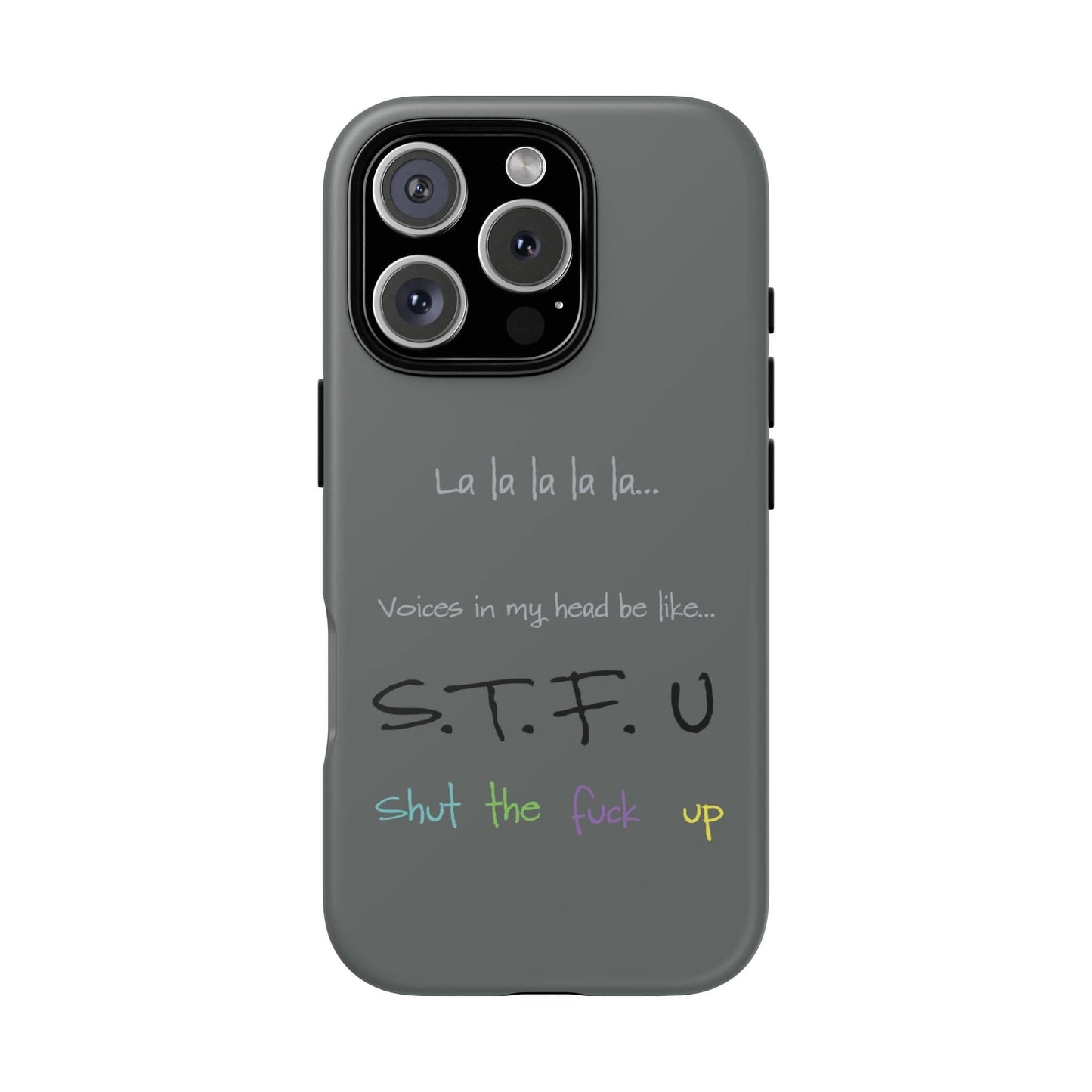Printify Phone Case iPhone 16 Pro / Matte Shut the F*ck Up iPhone Case – Bold, Funny & Built to Protect