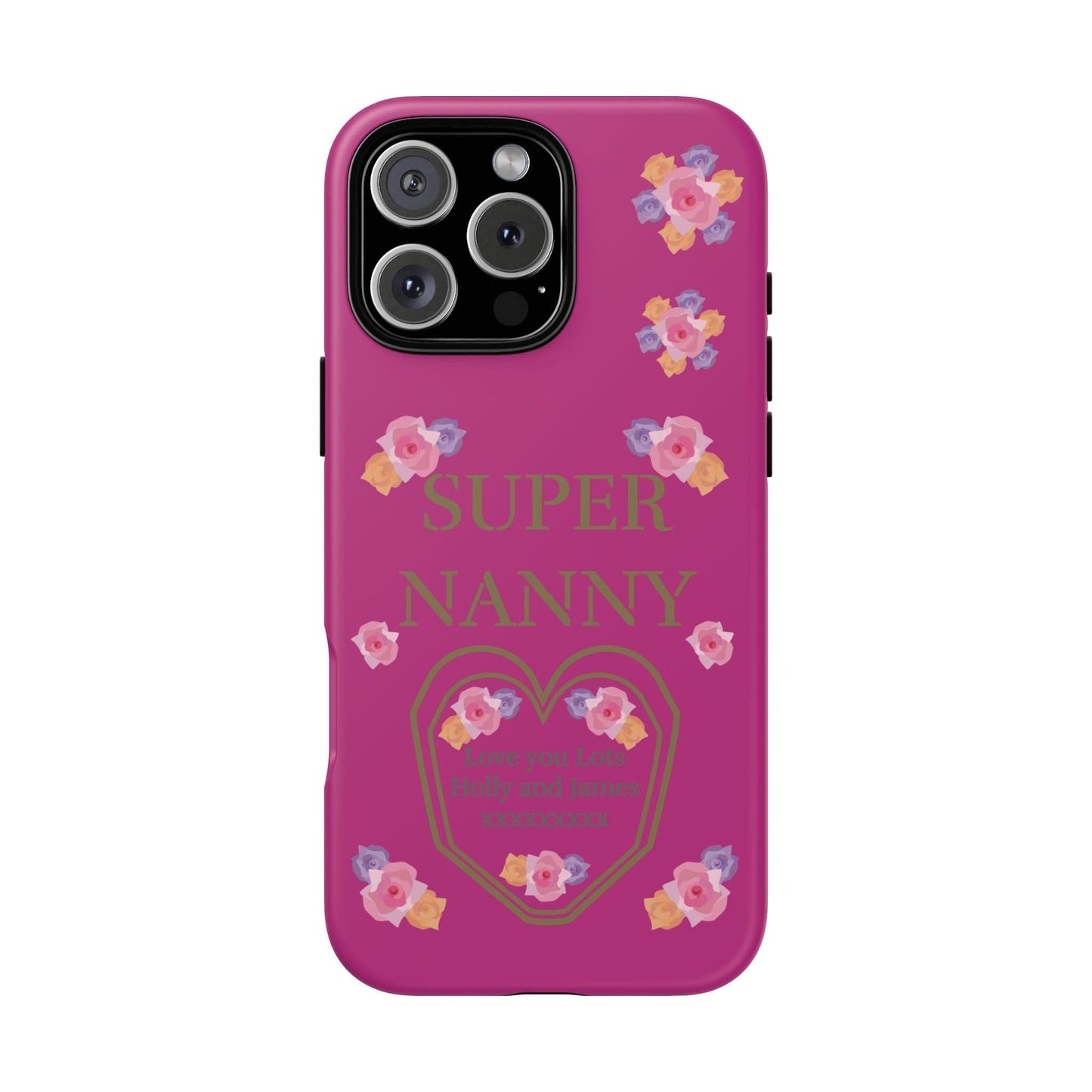 Printify Phone Case iPhone 16 Pro Max / Matte Personalised Super Nanny i Phone Cases