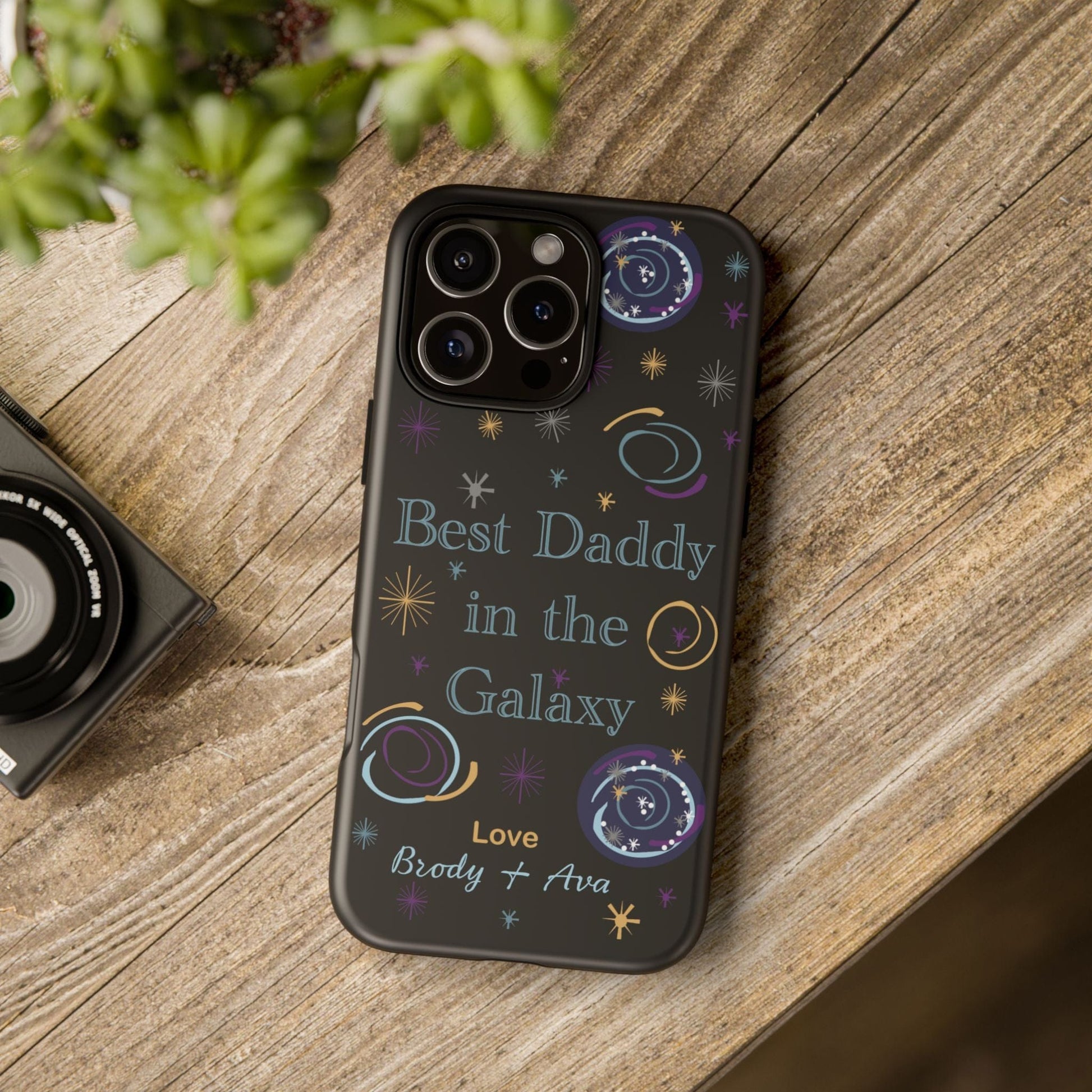 Printify Phone Case Personalised Best Daddy in the Galaxy iPhone Case – A Stellar Gift for Dad
