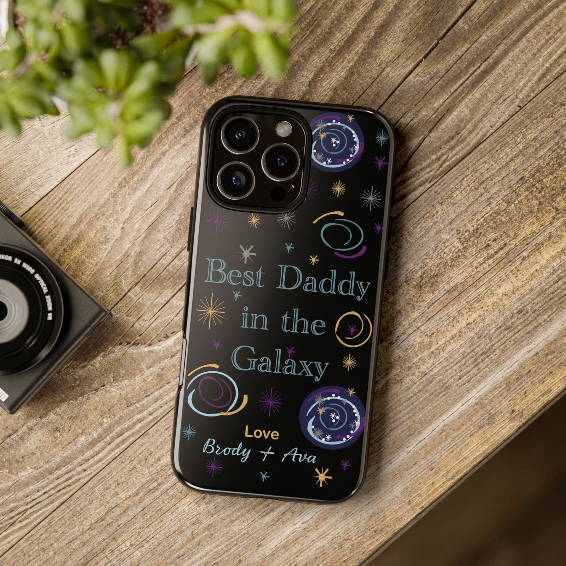 Printify Phone Case Personalised Best Daddy in the Galaxy iPhone Case – A Stellar Gift for Dad