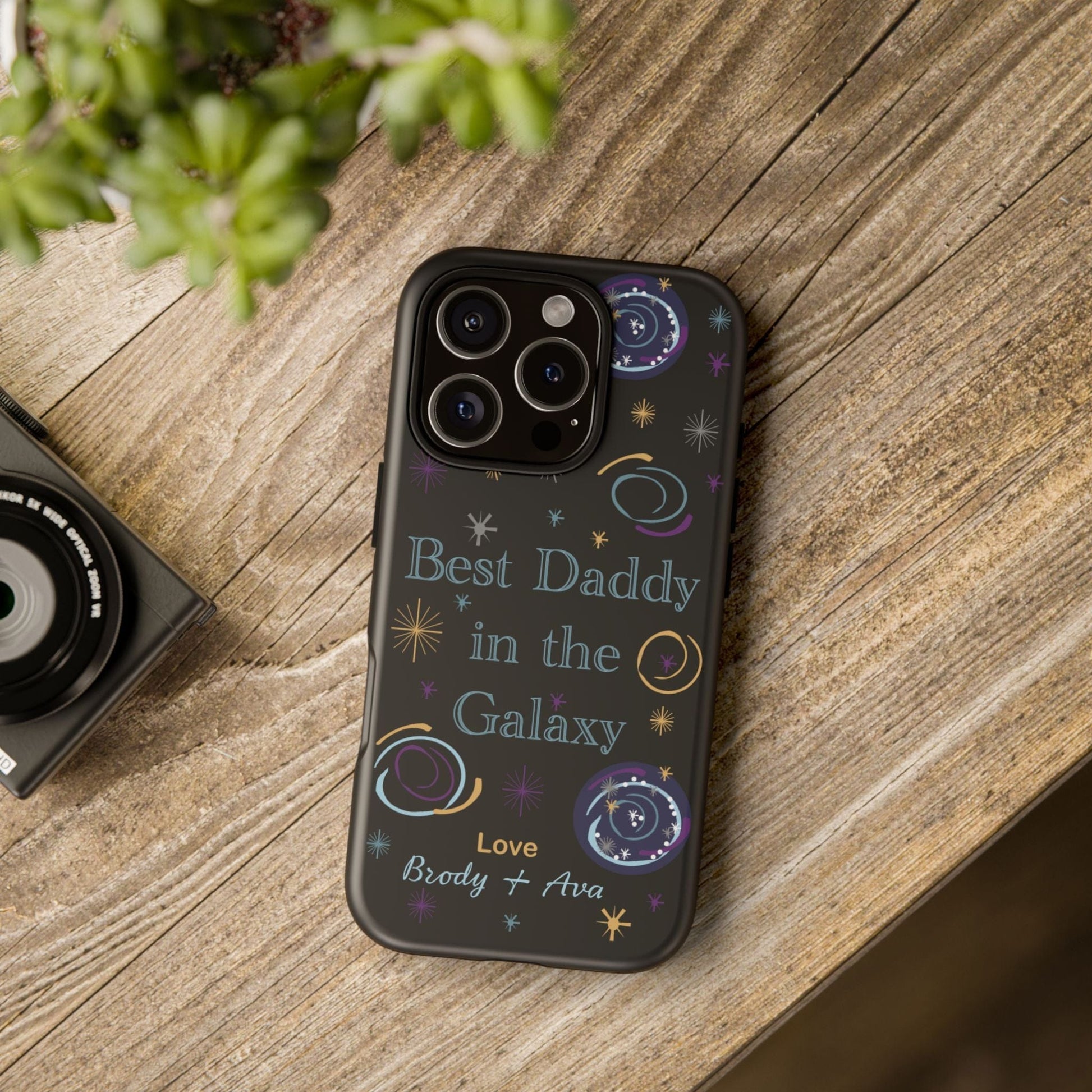 Printify Phone Case Personalised Best Daddy in the Galaxy iPhone Case – A Stellar Gift for Dad