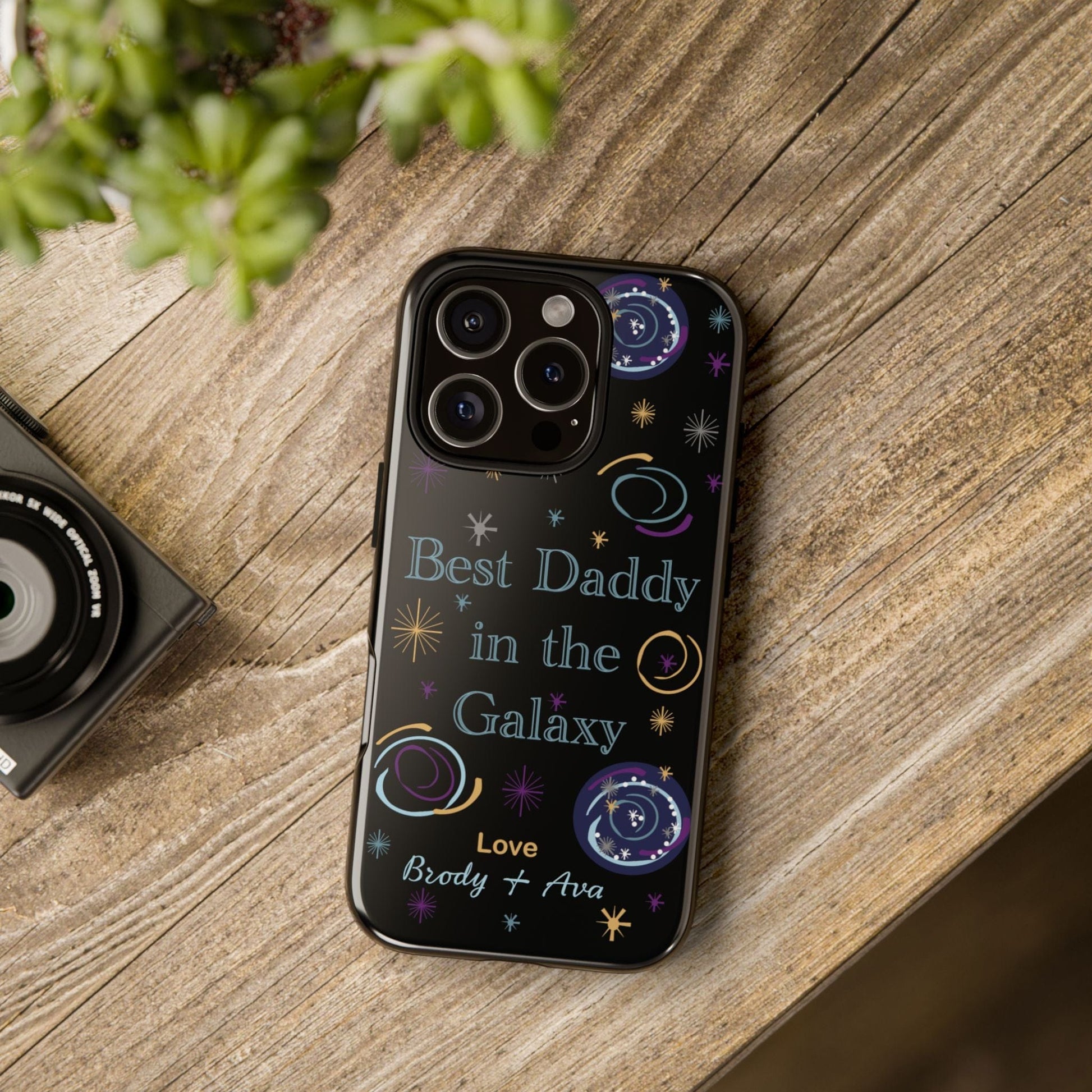 Printify Phone Case Personalised Best Daddy in the Galaxy iPhone Case – A Stellar Gift for Dad