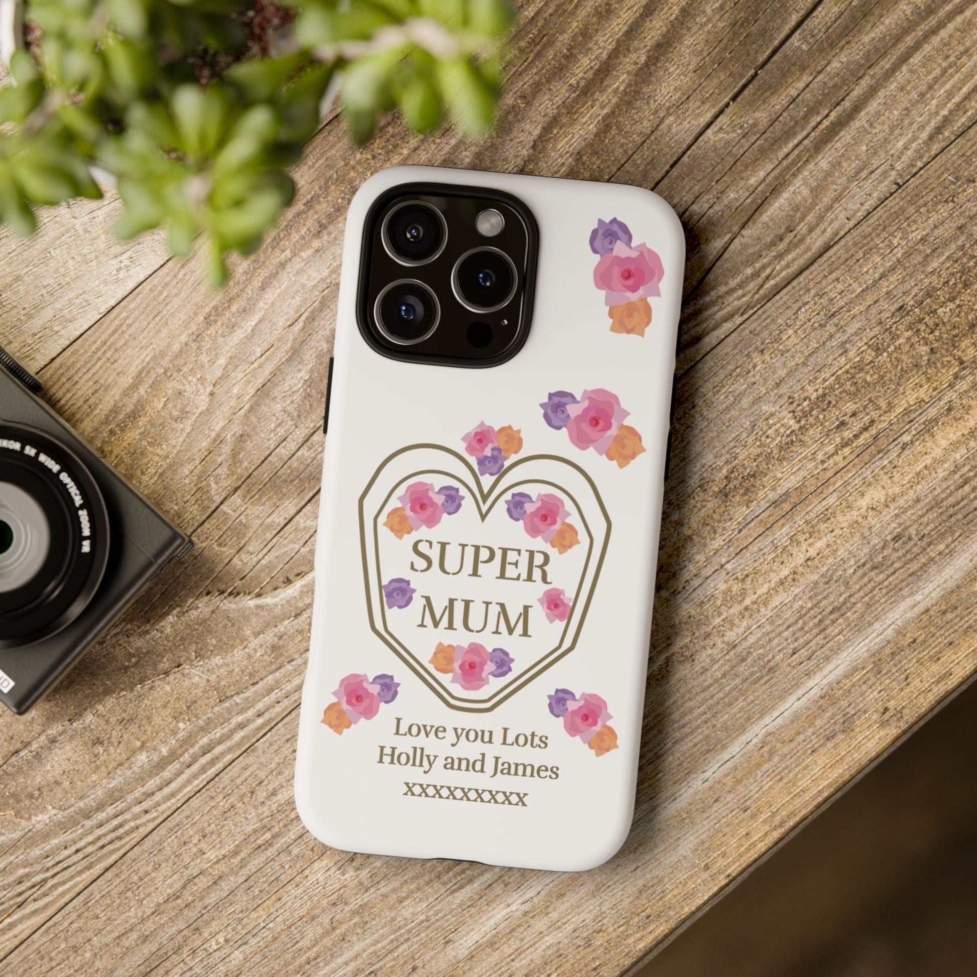Printify Phone Case Personalised Super Mum iphone Case