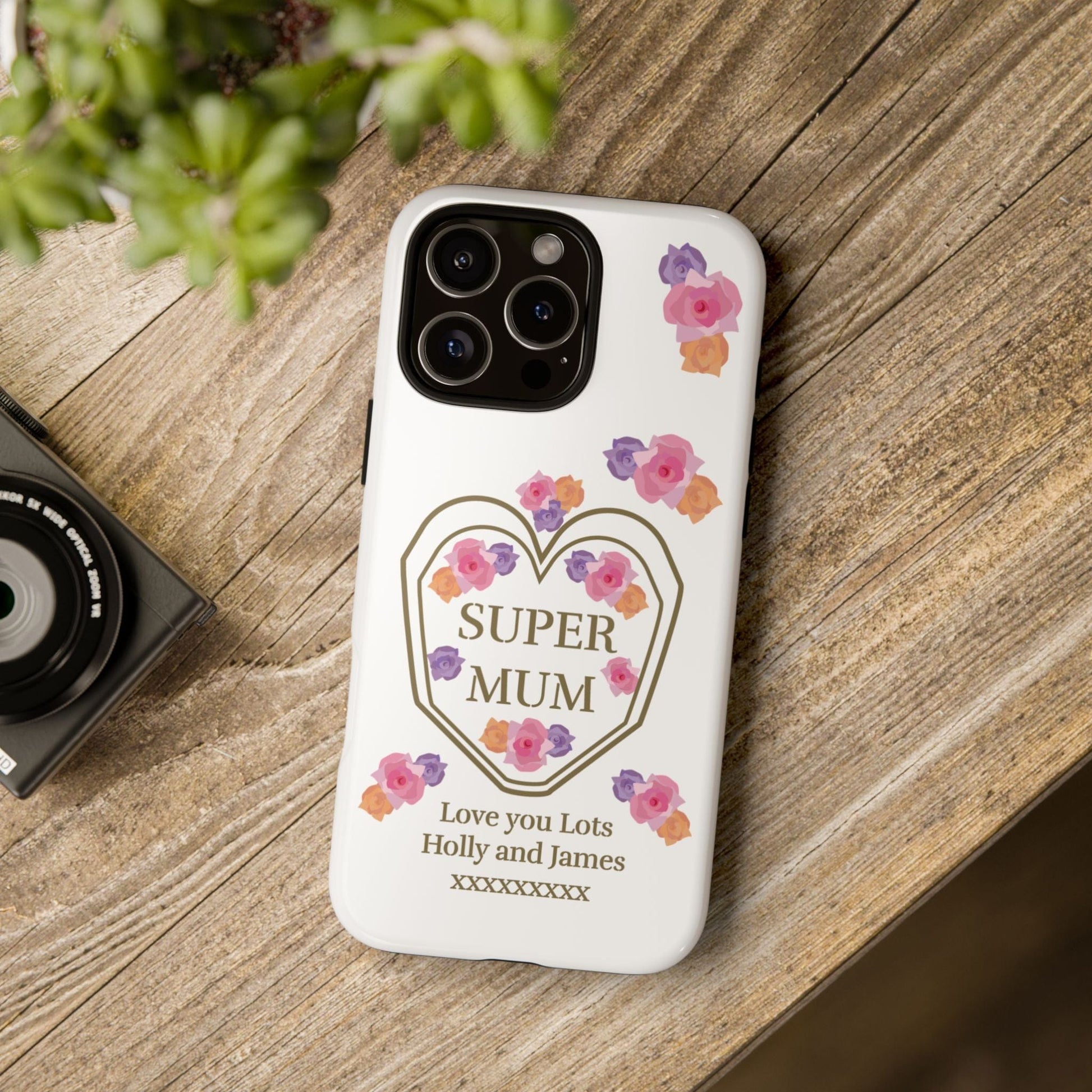 Printify Phone Case Personalised Super Mum iphone Case