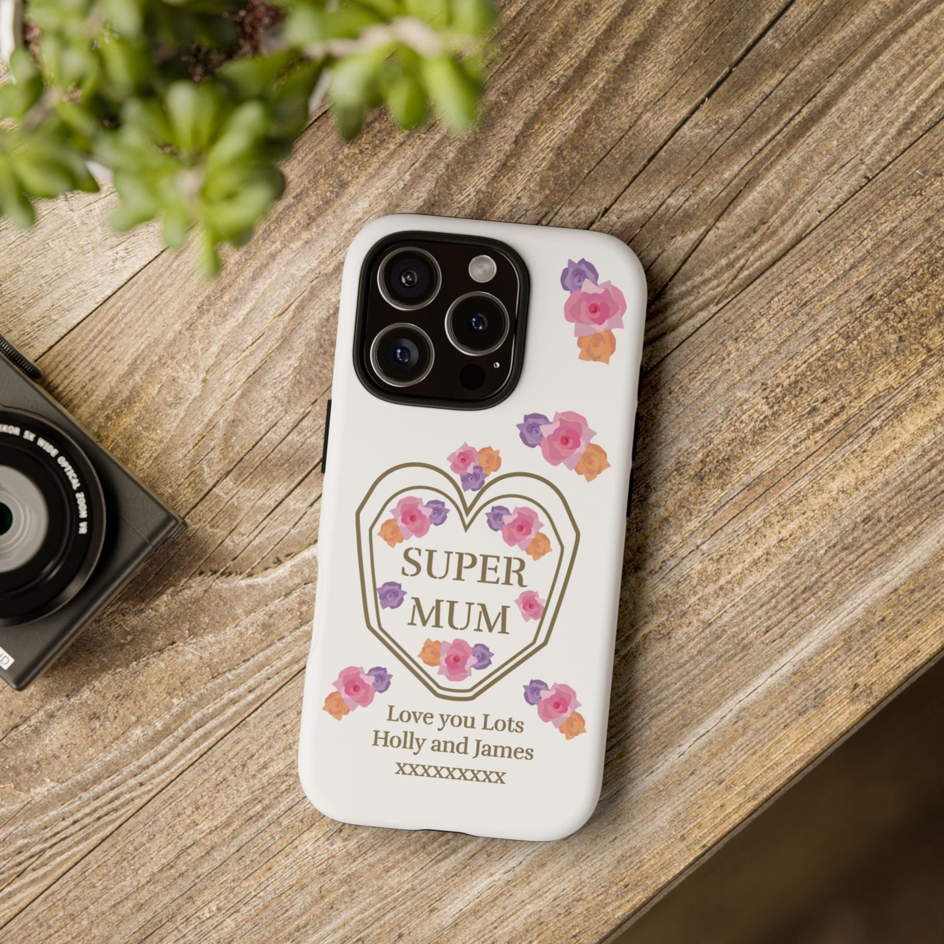 Printify Phone Case Personalised Super Mum iphone Case