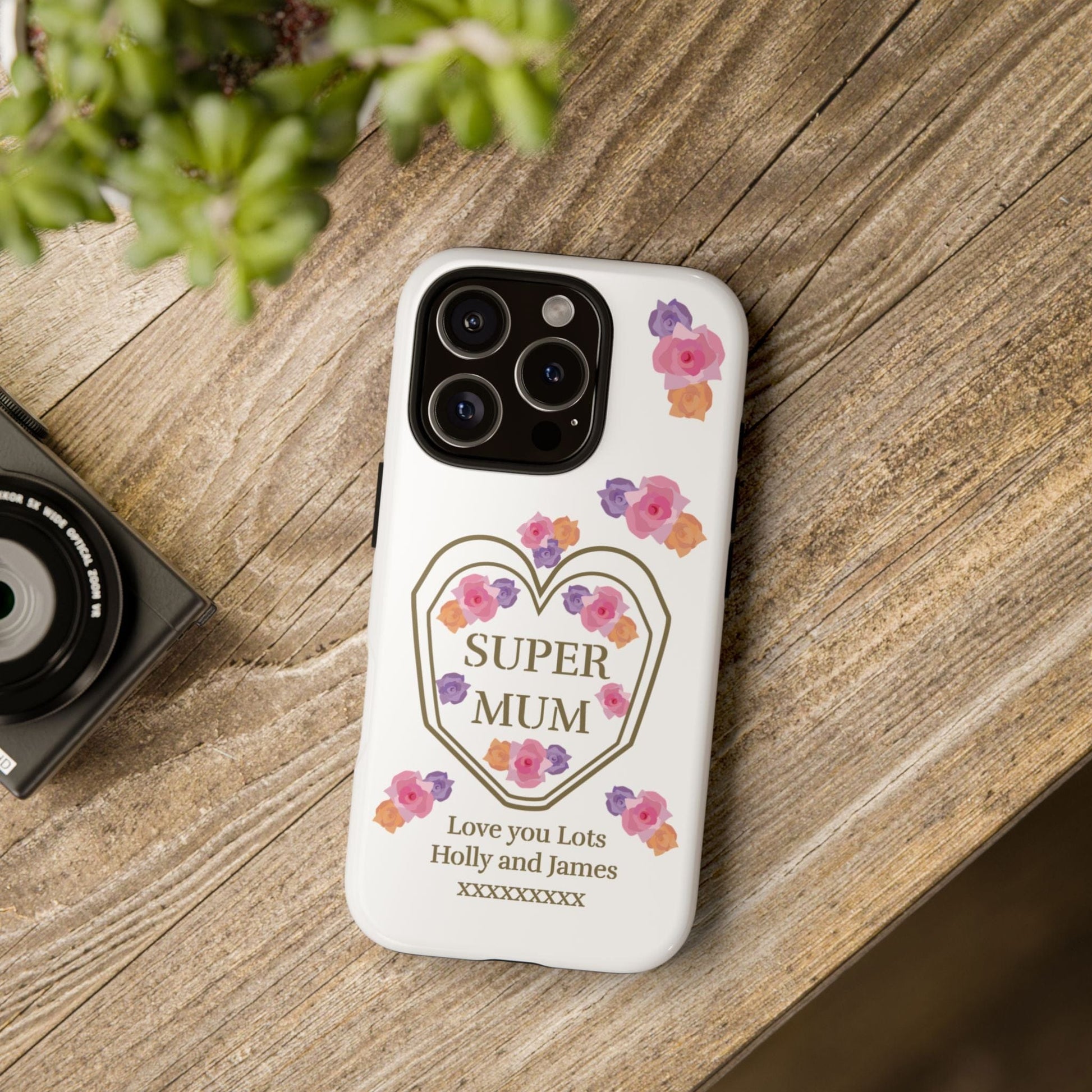 Printify Phone Case Personalised Super Mum iphone Case