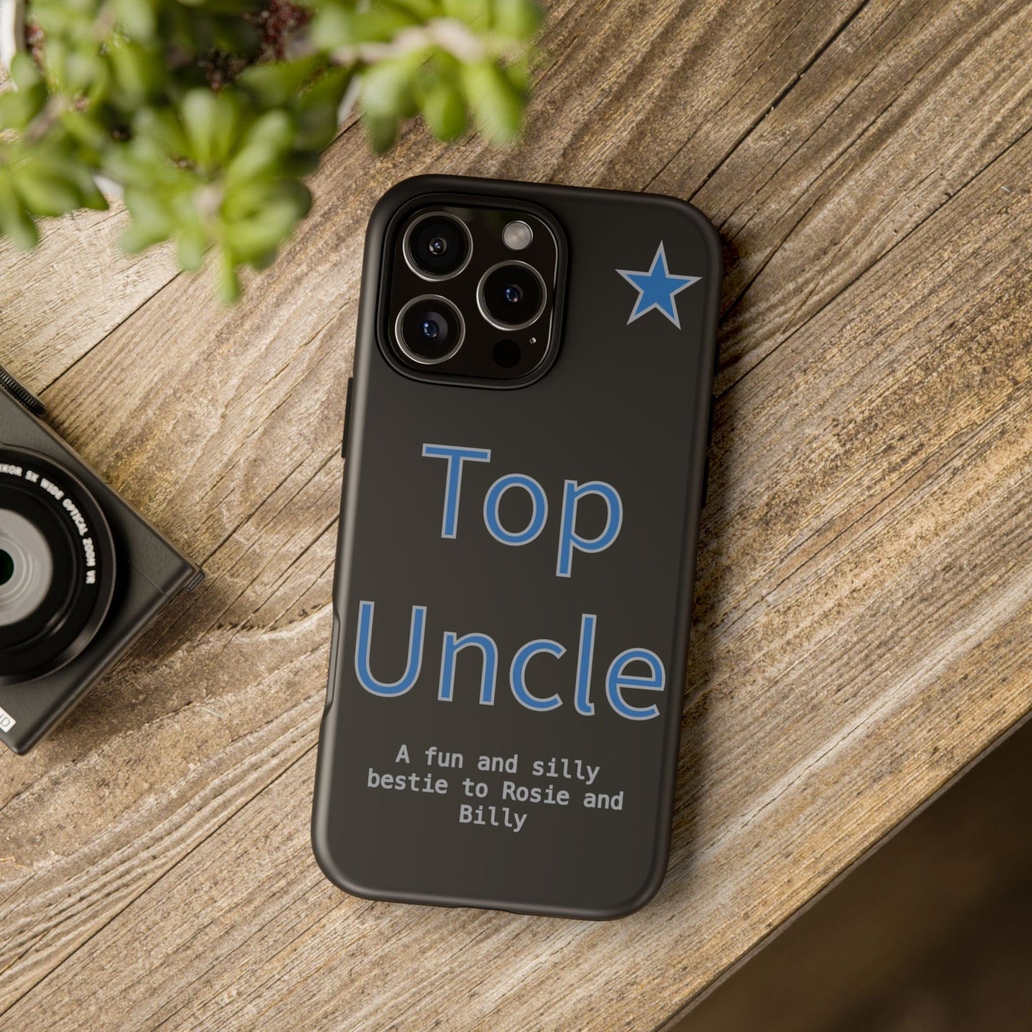 Printify Phone Case Personalised Top Uncle iPhone Case – A Fun & Practical Gift for Him