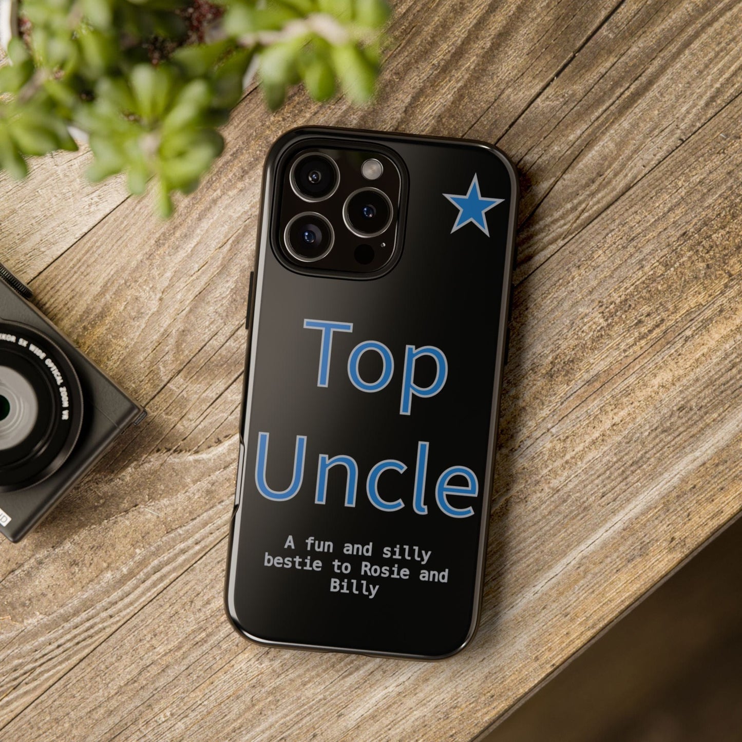 Printify Phone Case Personalised Top Uncle iPhone Case – A Fun & Practical Gift for Him