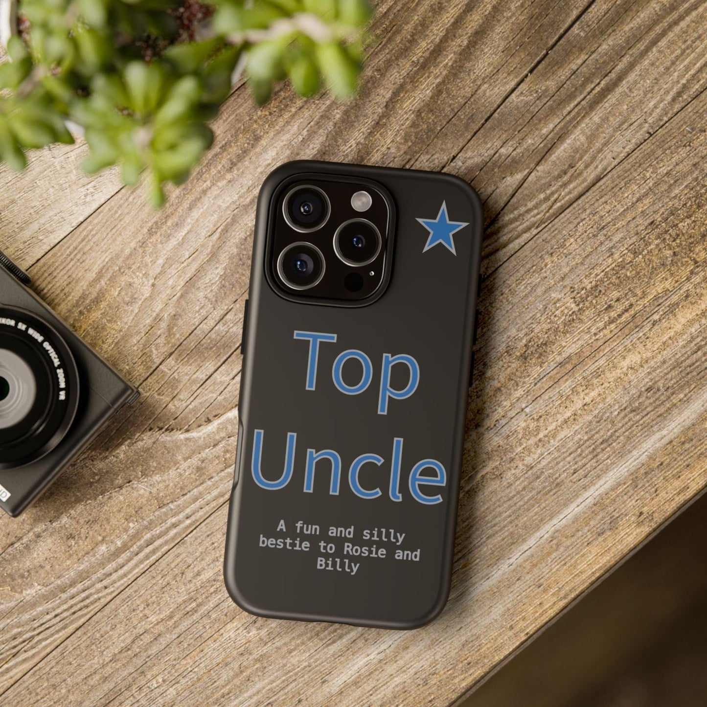 Printify Phone Case Personalised Top Uncle iPhone Case – A Fun & Practical Gift for Him