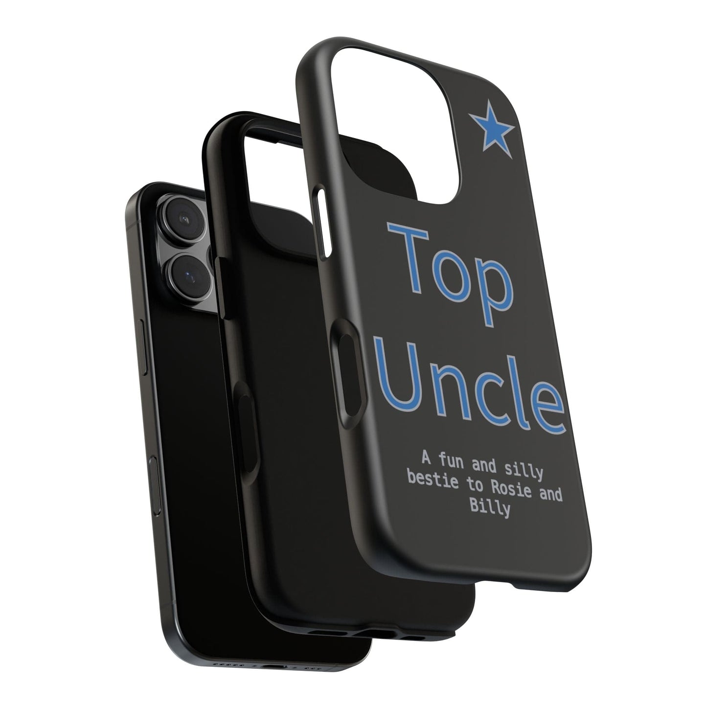 Printify Phone Case Personalised Top Uncle iPhone Case – A Fun & Practical Gift for Him