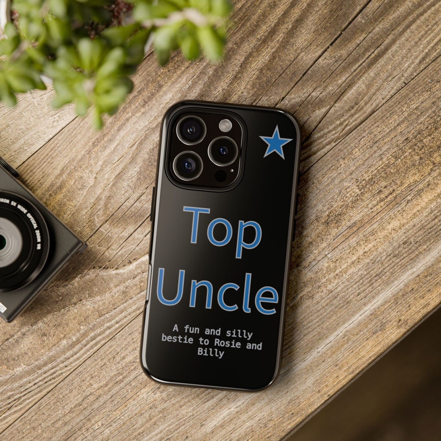 Printify Phone Case Personalised Top Uncle iPhone Case – A Fun & Practical Gift for Him