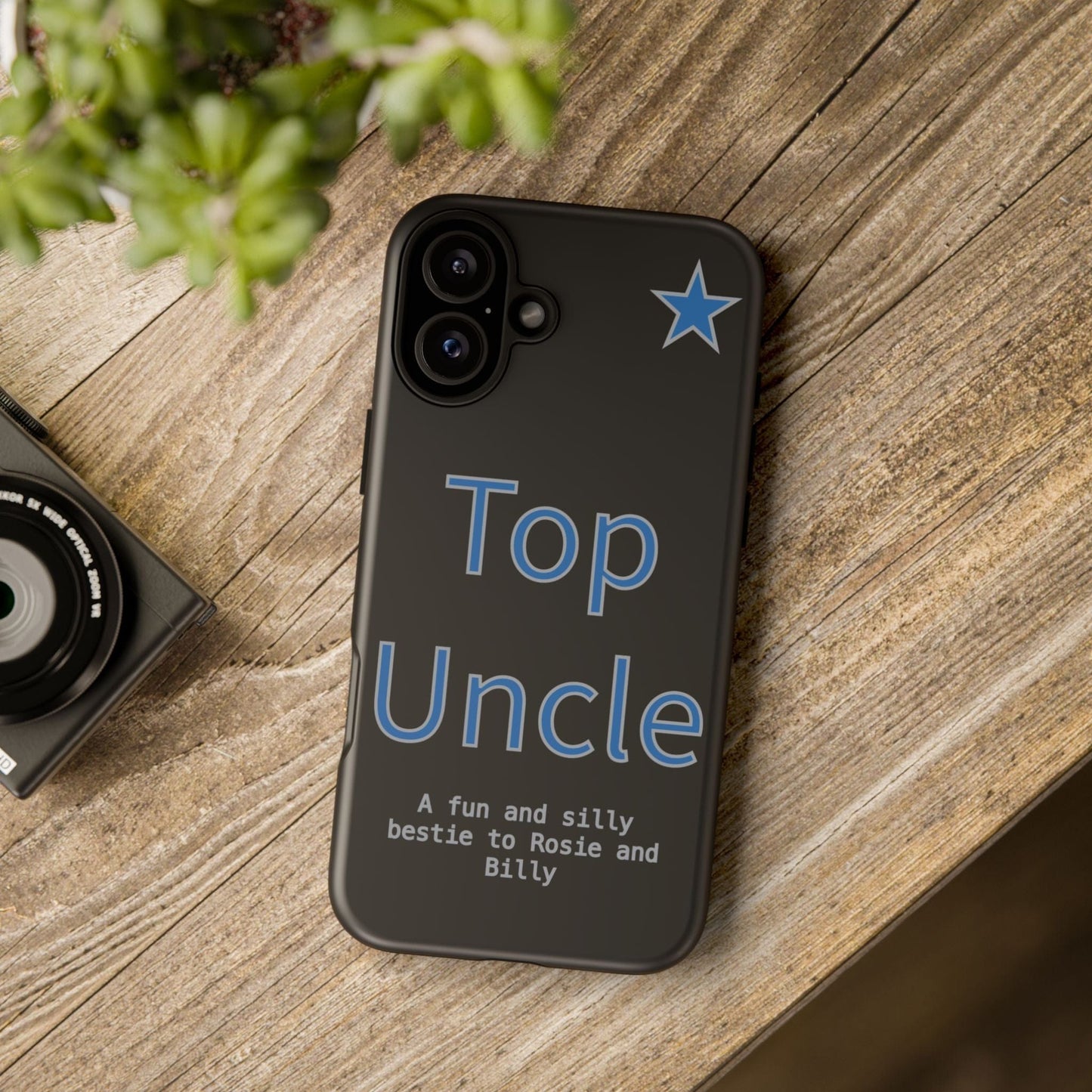 Printify Phone Case Personalised Top Uncle iPhone Case – A Fun & Practical Gift for Him