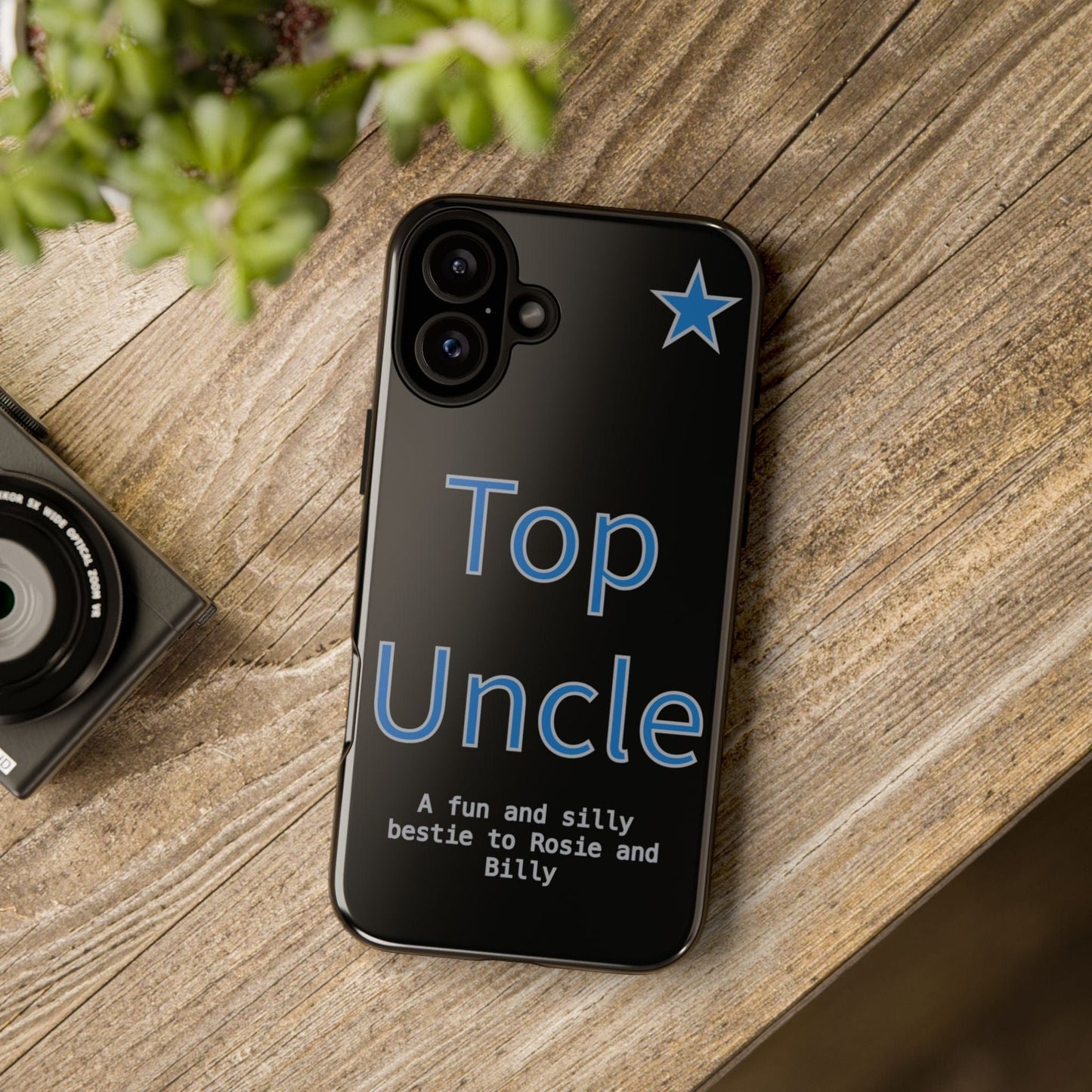 Printify Phone Case Personalised Top Uncle iPhone Case – A Fun & Practical Gift for Him