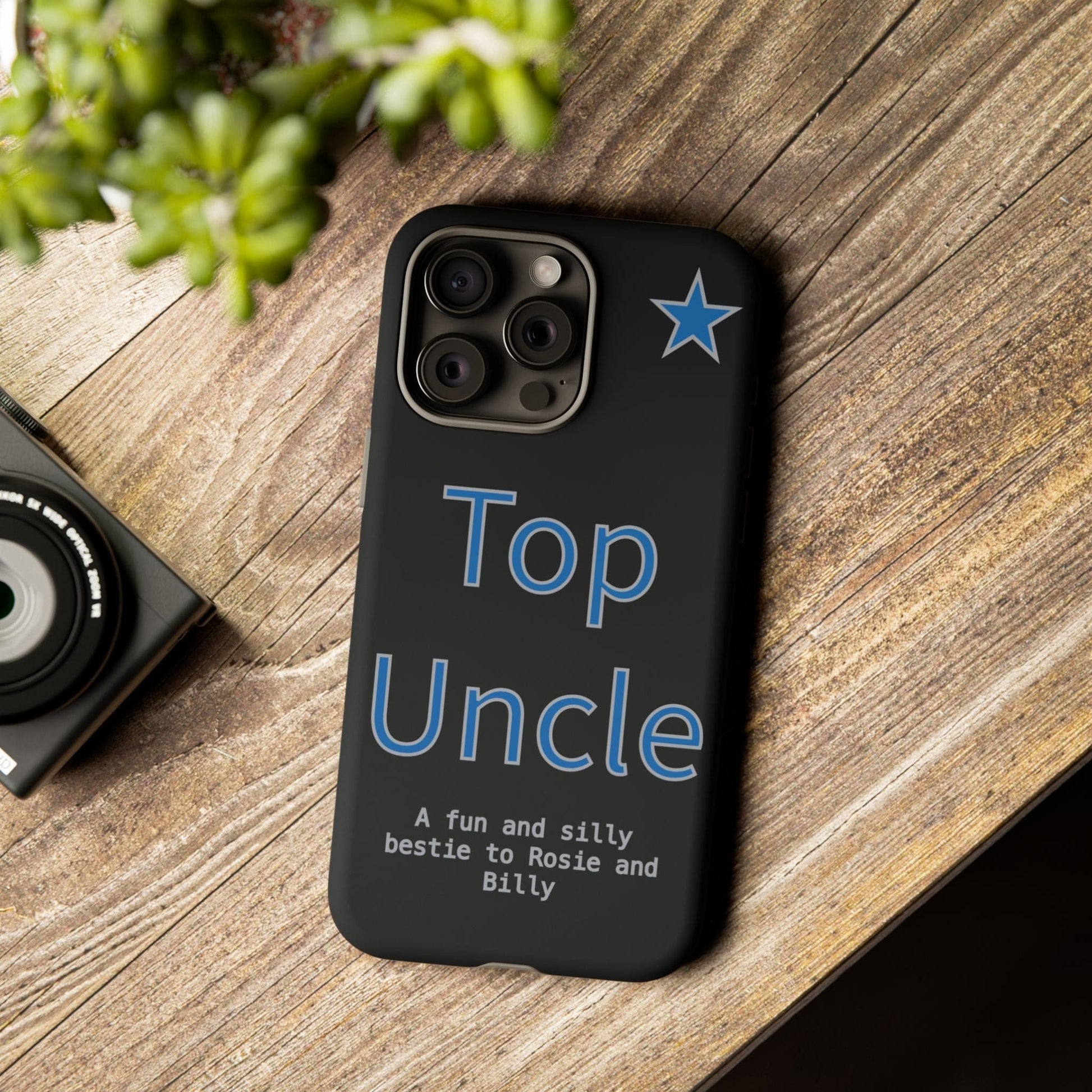 Printify Phone Case Personalised Top Uncle iPhone Case – A Fun & Practical Gift for Him