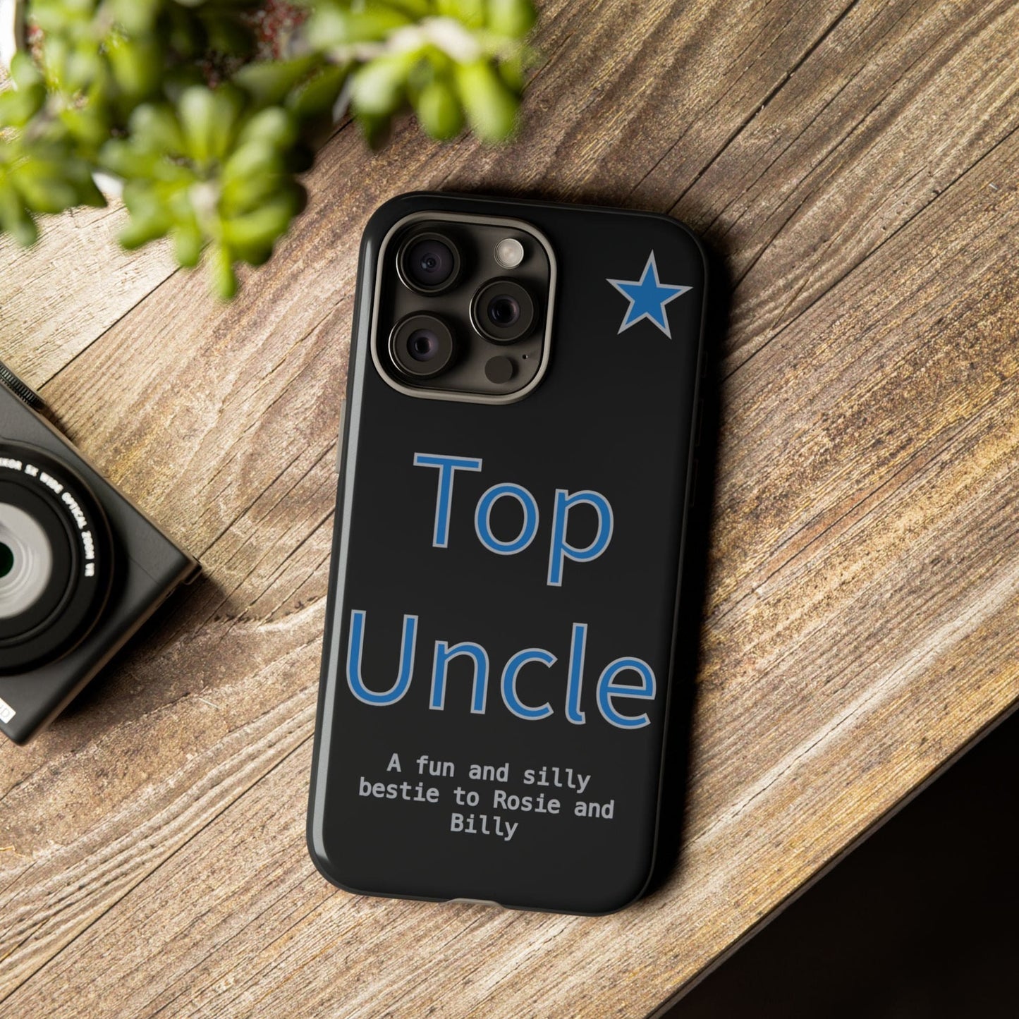 Printify Phone Case Personalised Top Uncle iPhone Case – A Fun & Practical Gift for Him