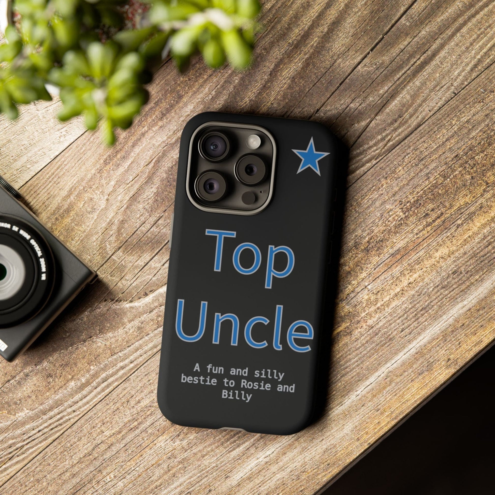 Printify Phone Case Personalised Top Uncle iPhone Case – A Fun & Practical Gift for Him