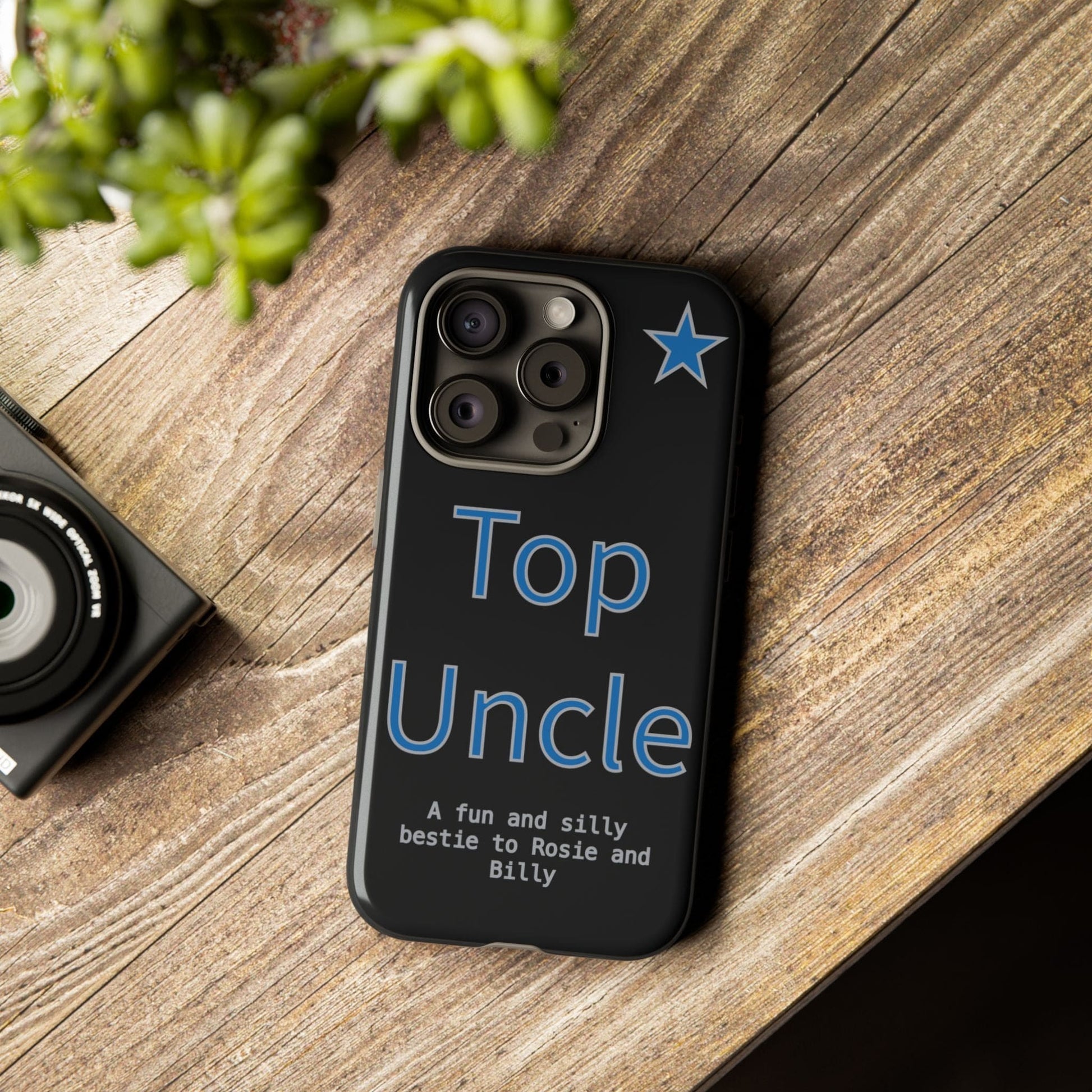 Printify Phone Case Personalised Top Uncle iPhone Case – A Fun & Practical Gift for Him