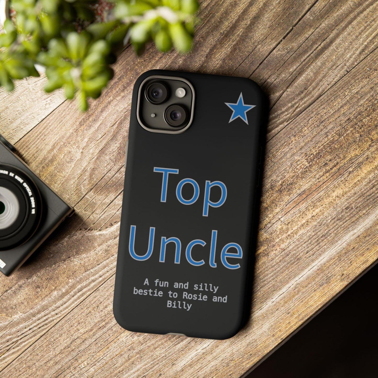 Printify Phone Case Personalised Top Uncle iPhone Case – A Fun & Practical Gift for Him