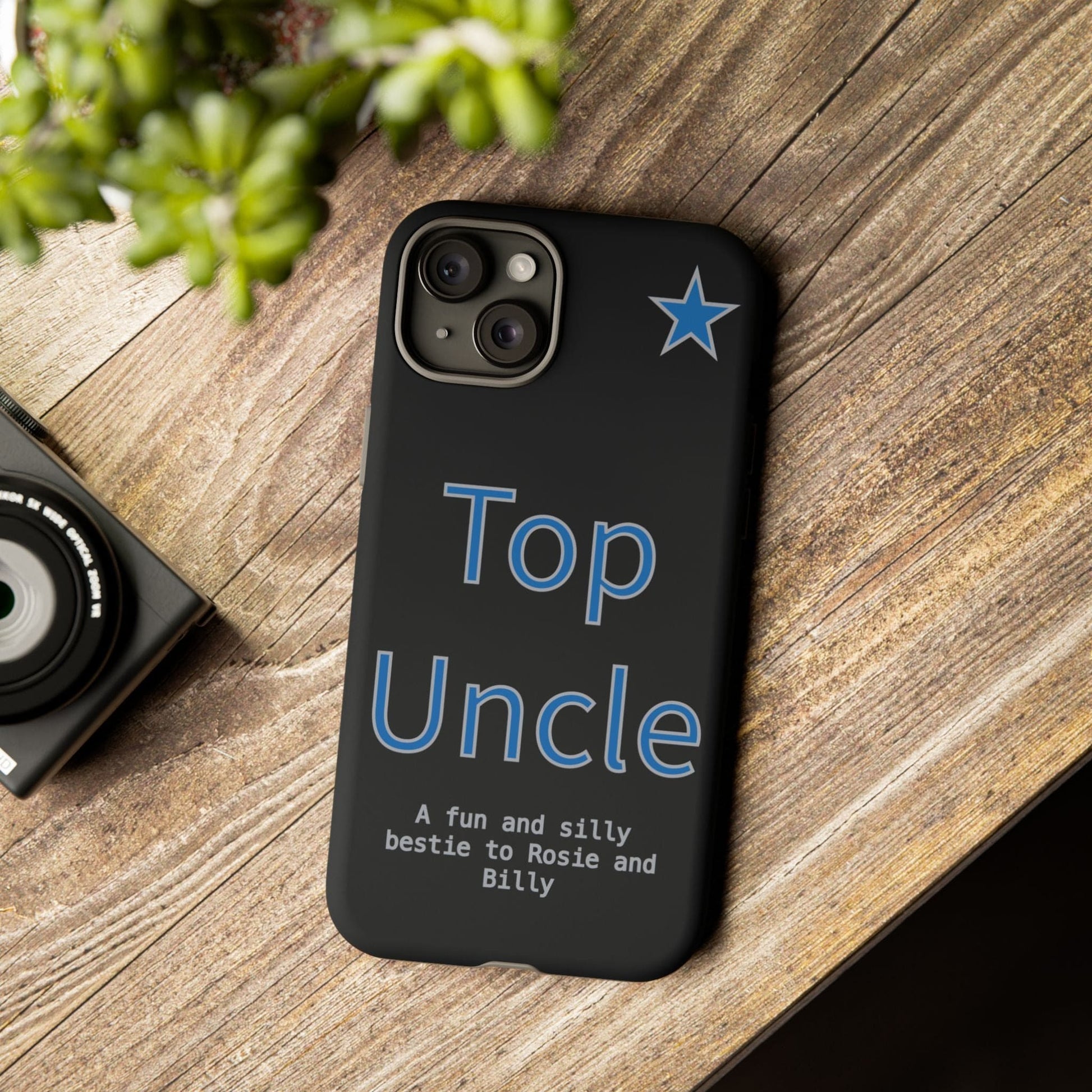 Printify Phone Case Personalised Top Uncle iPhone Case – A Fun & Practical Gift for Him