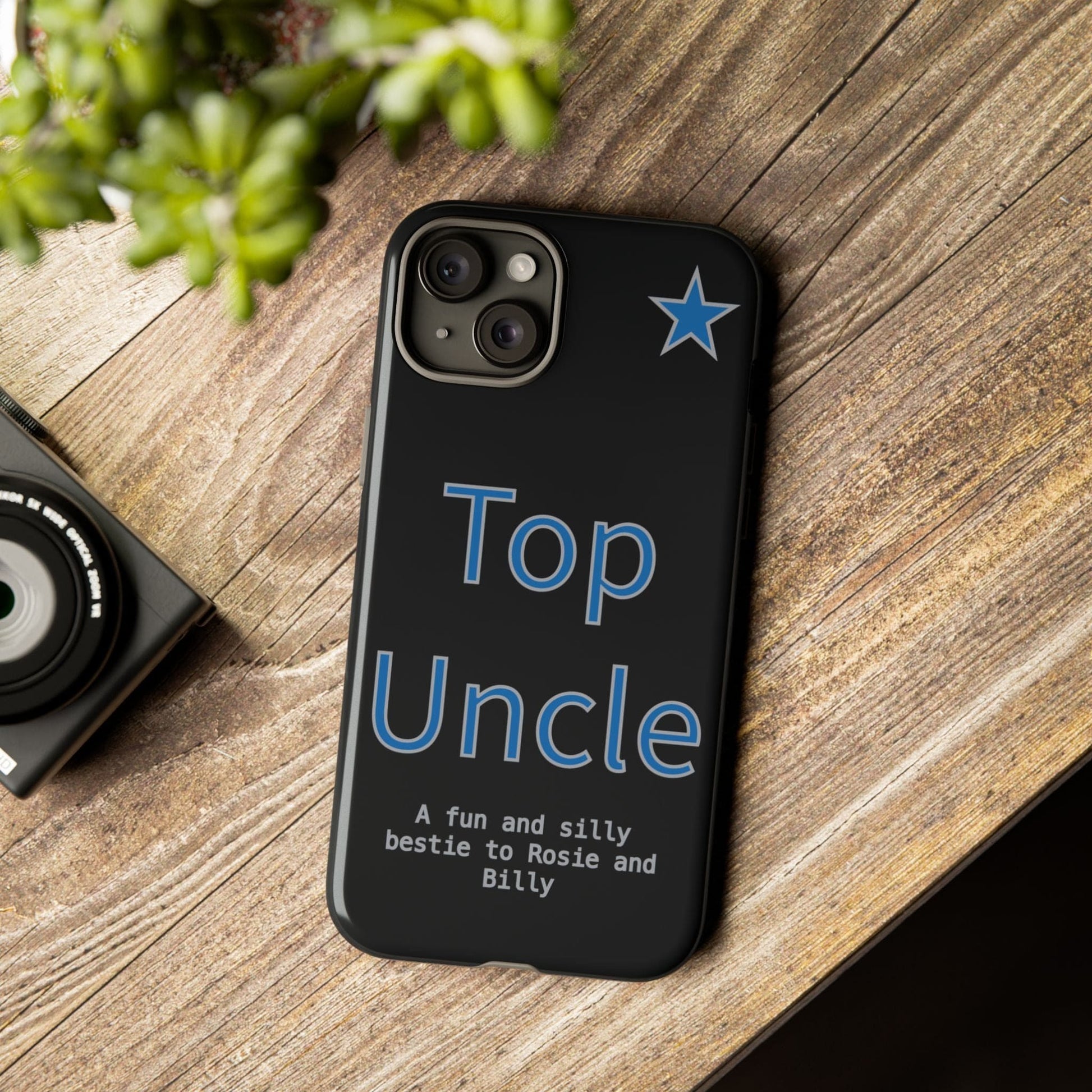 Printify Phone Case Personalised Top Uncle iPhone Case – A Fun & Practical Gift for Him