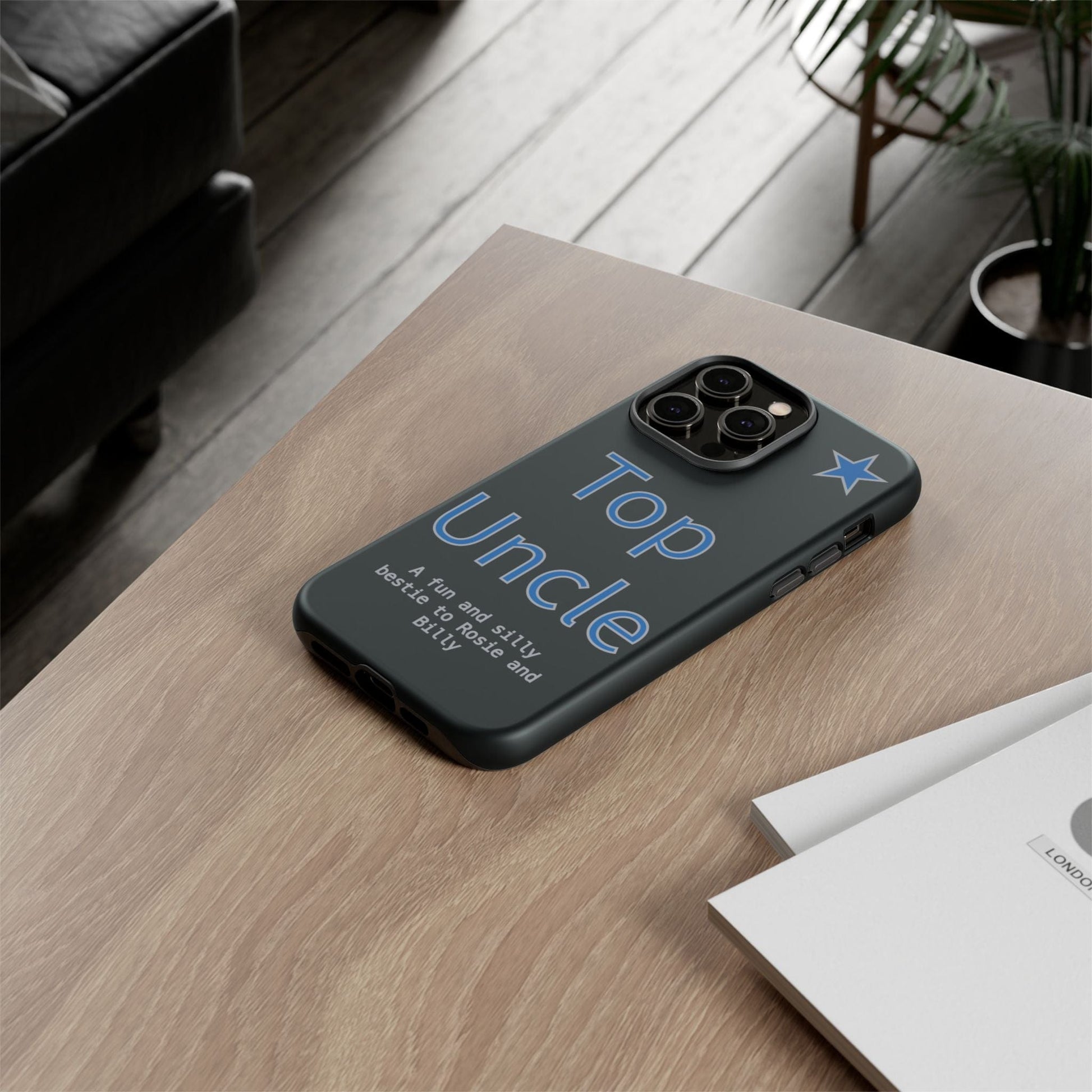 Printify Phone Case Personalised Top Uncle iPhone Case – A Fun & Practical Gift for Him