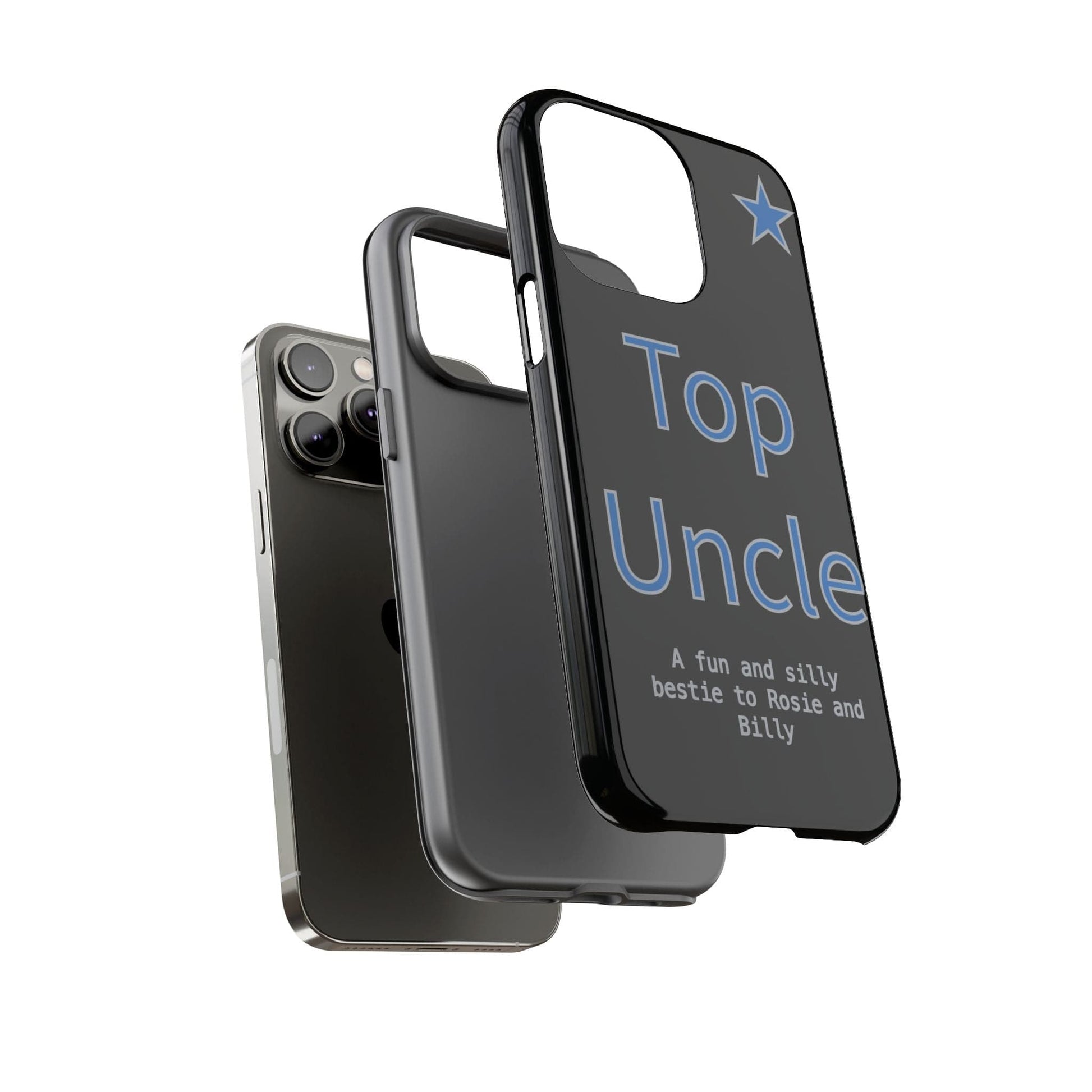 Printify Phone Case Personalised Top Uncle iPhone Case – A Fun & Practical Gift for Him