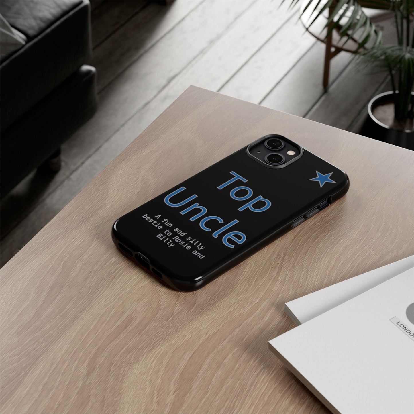 Printify Phone Case Personalised Top Uncle iPhone Case – A Fun & Practical Gift for Him