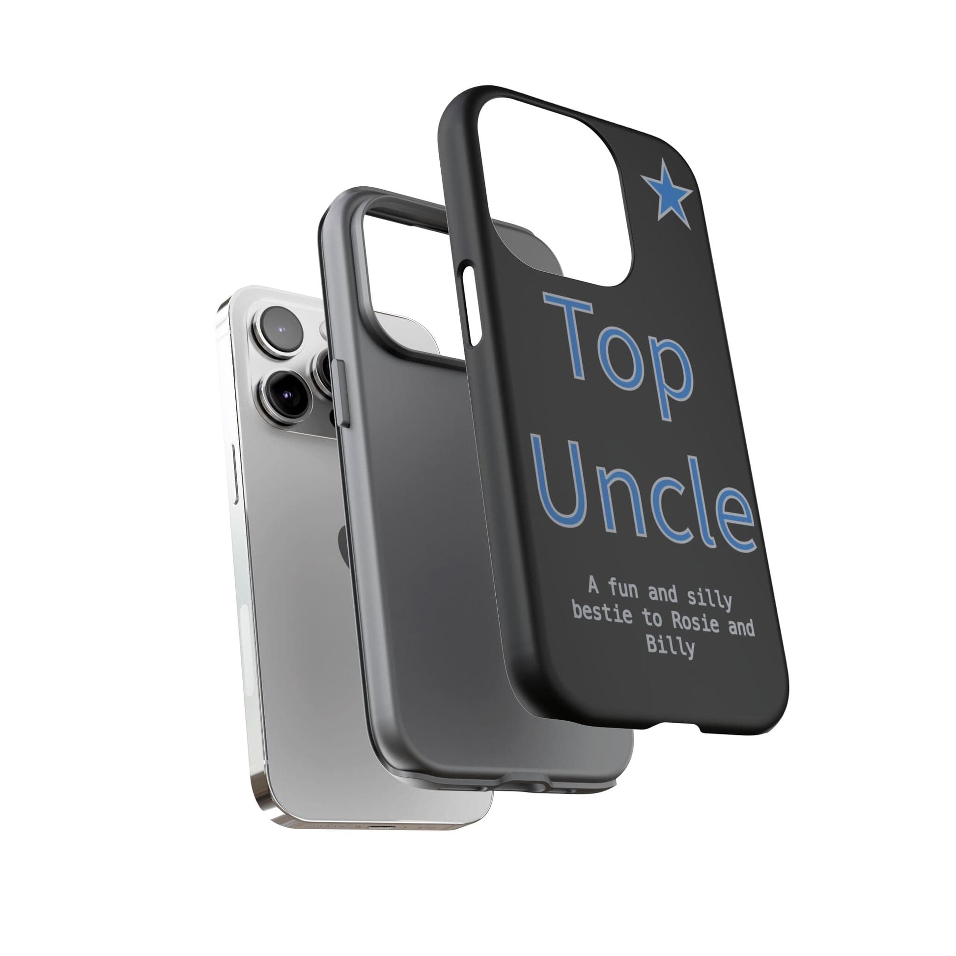 Printify Phone Case Personalised Top Uncle iPhone Case – A Fun & Practical Gift for Him