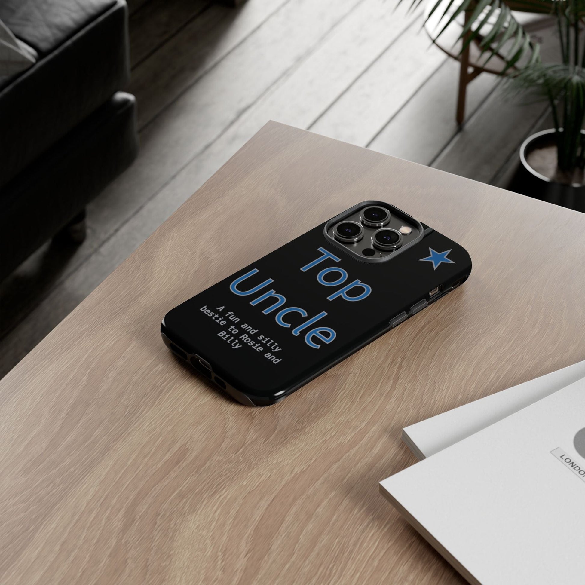 Printify Phone Case Personalised Top Uncle iPhone Case – A Fun & Practical Gift for Him