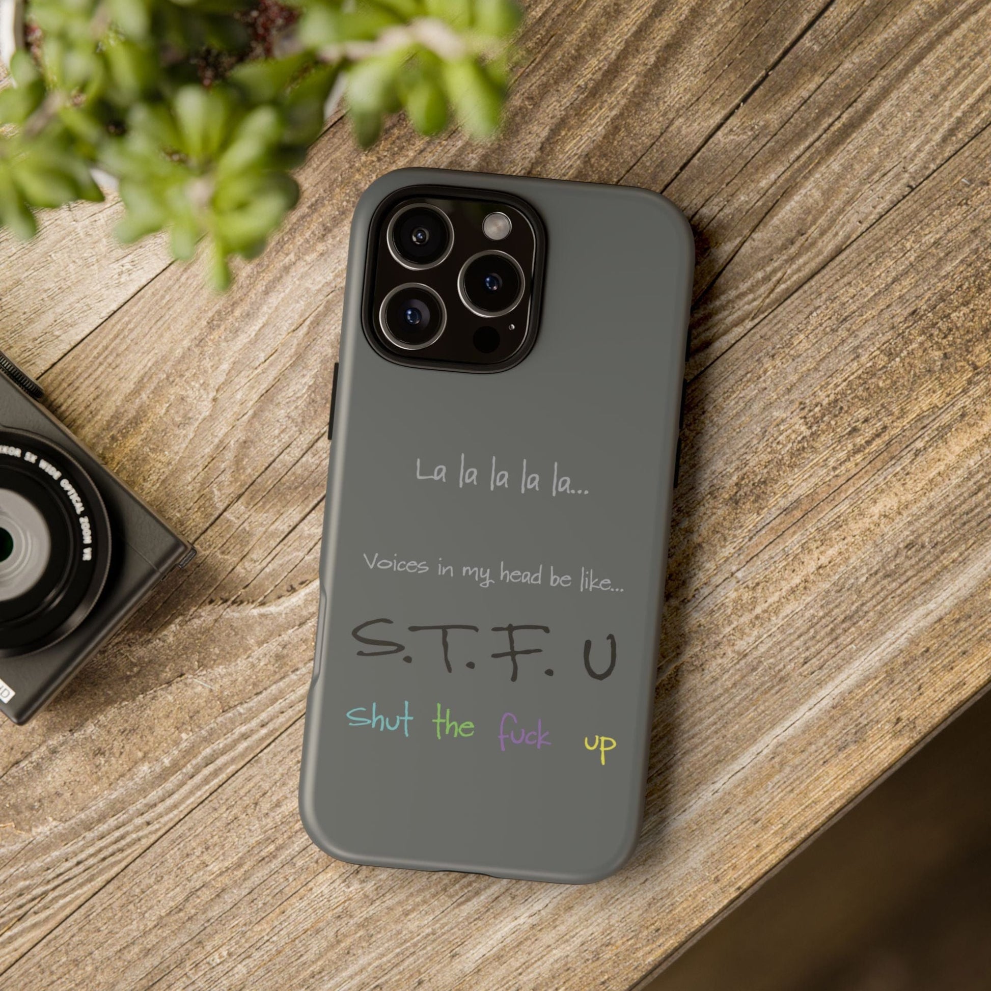 Printify Phone Case Shut the F*ck Up iPhone Case – Bold, Funny & Built to Protect