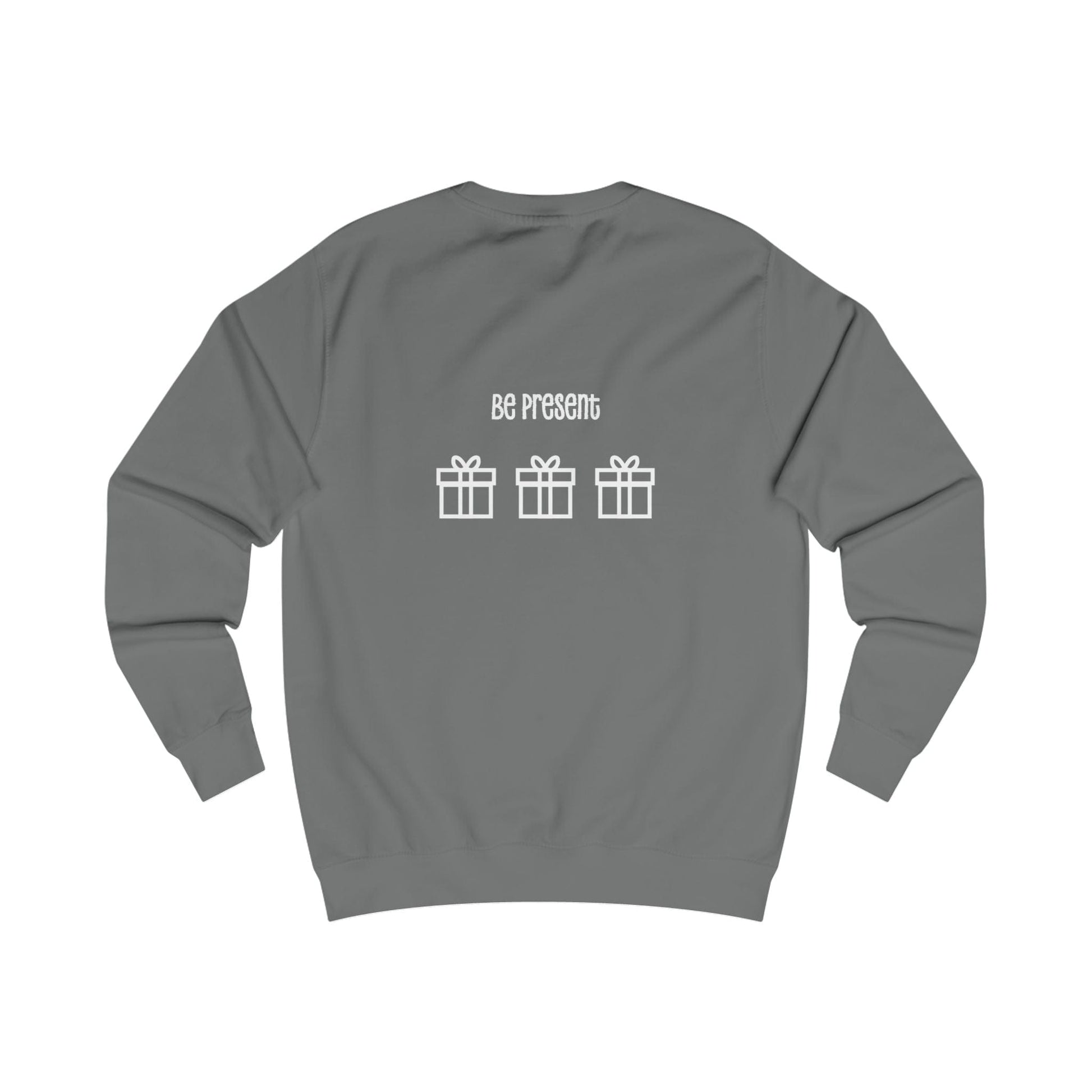 Printify Sweatshirt Christmas Jumper – “Presence Is the Greatest Present” Slogan