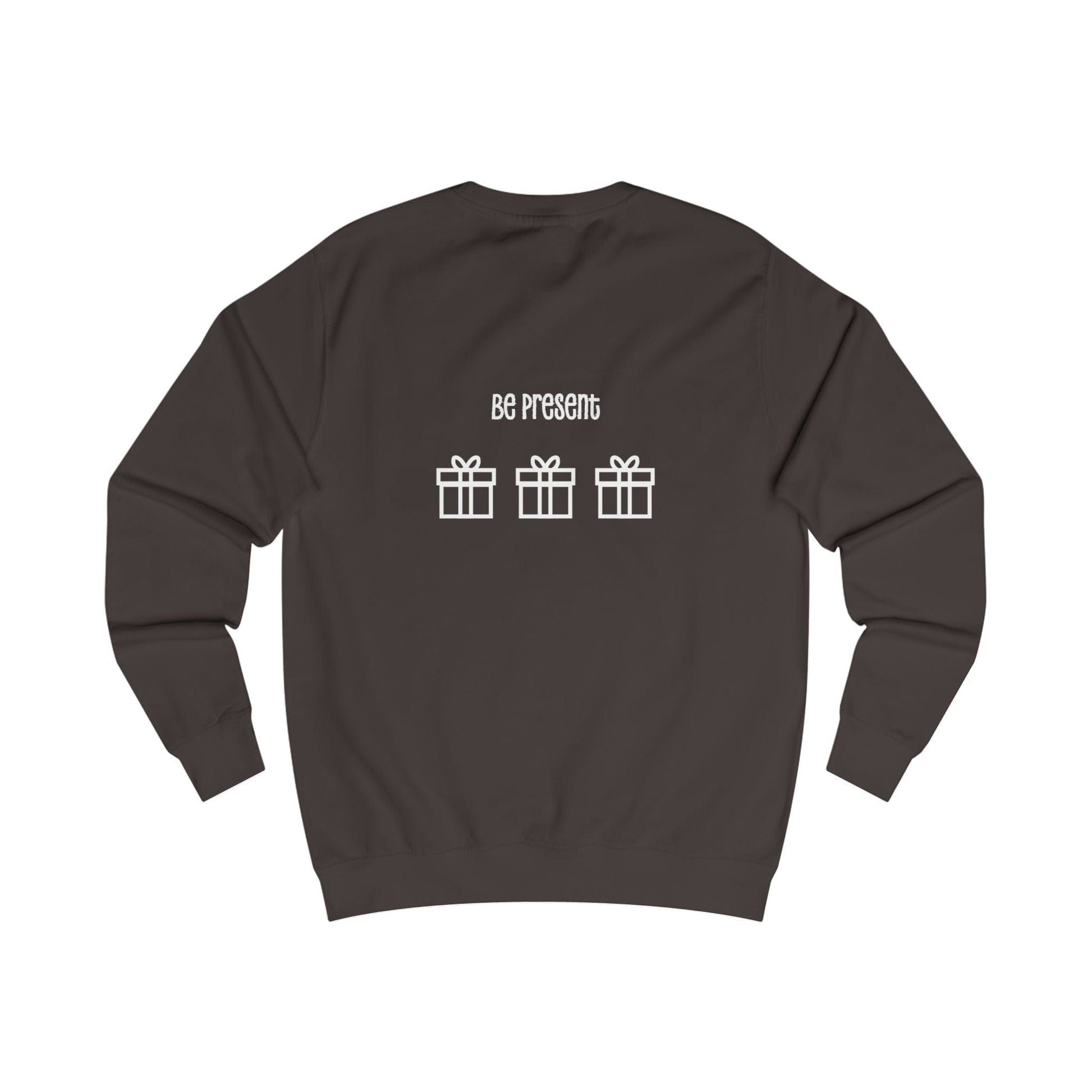 Printify Sweatshirt Christmas Jumper – “Presence Is the Greatest Present” Slogan