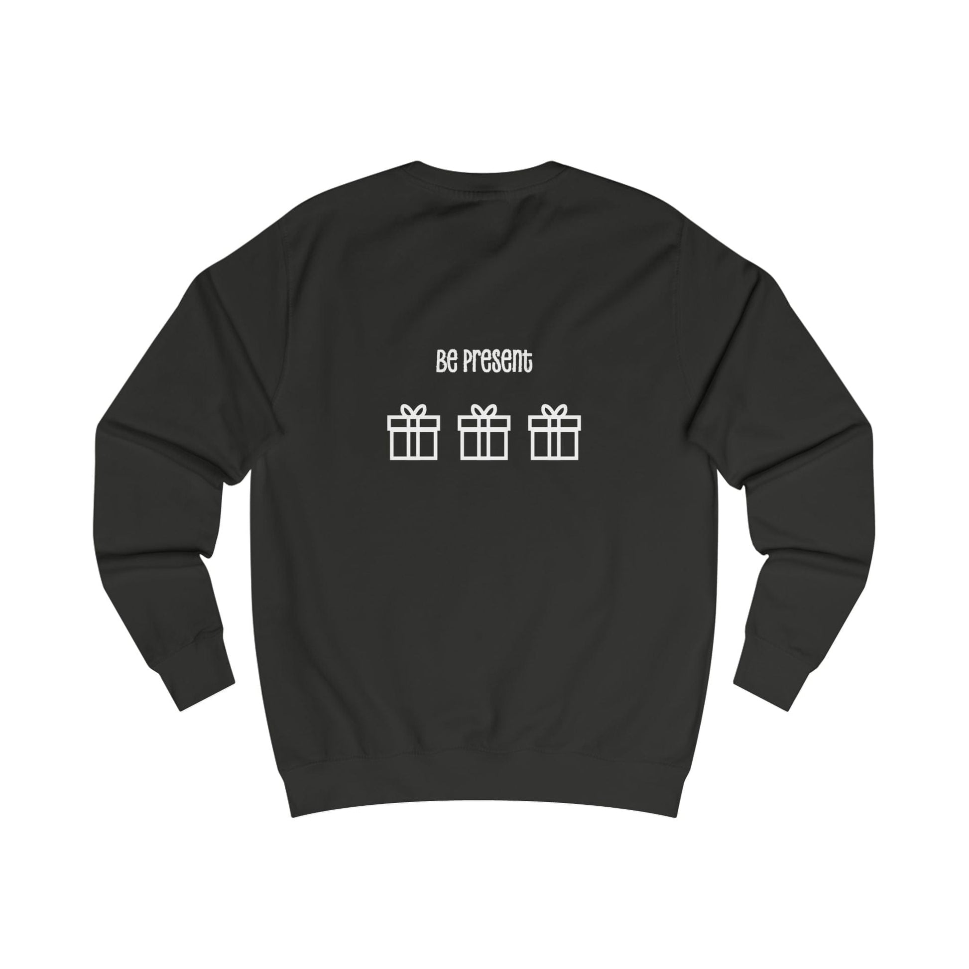 Printify Sweatshirt Christmas Jumper – “Presence Is the Greatest Present” Slogan