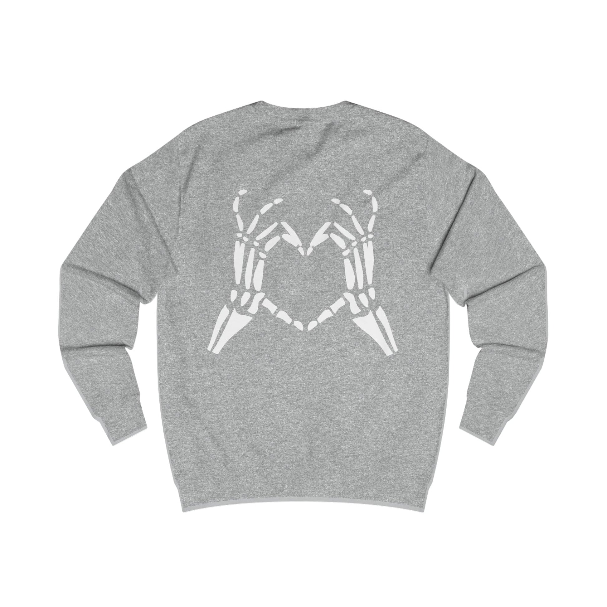 Printify Sweatshirt Halloween Heart Hands Sweatshirt
