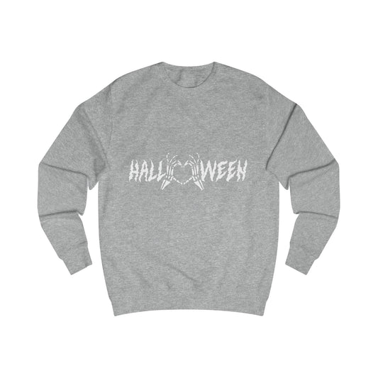 Printify Sweatshirt Heather Grey / S Halloween Heart Hands Sweatshirt