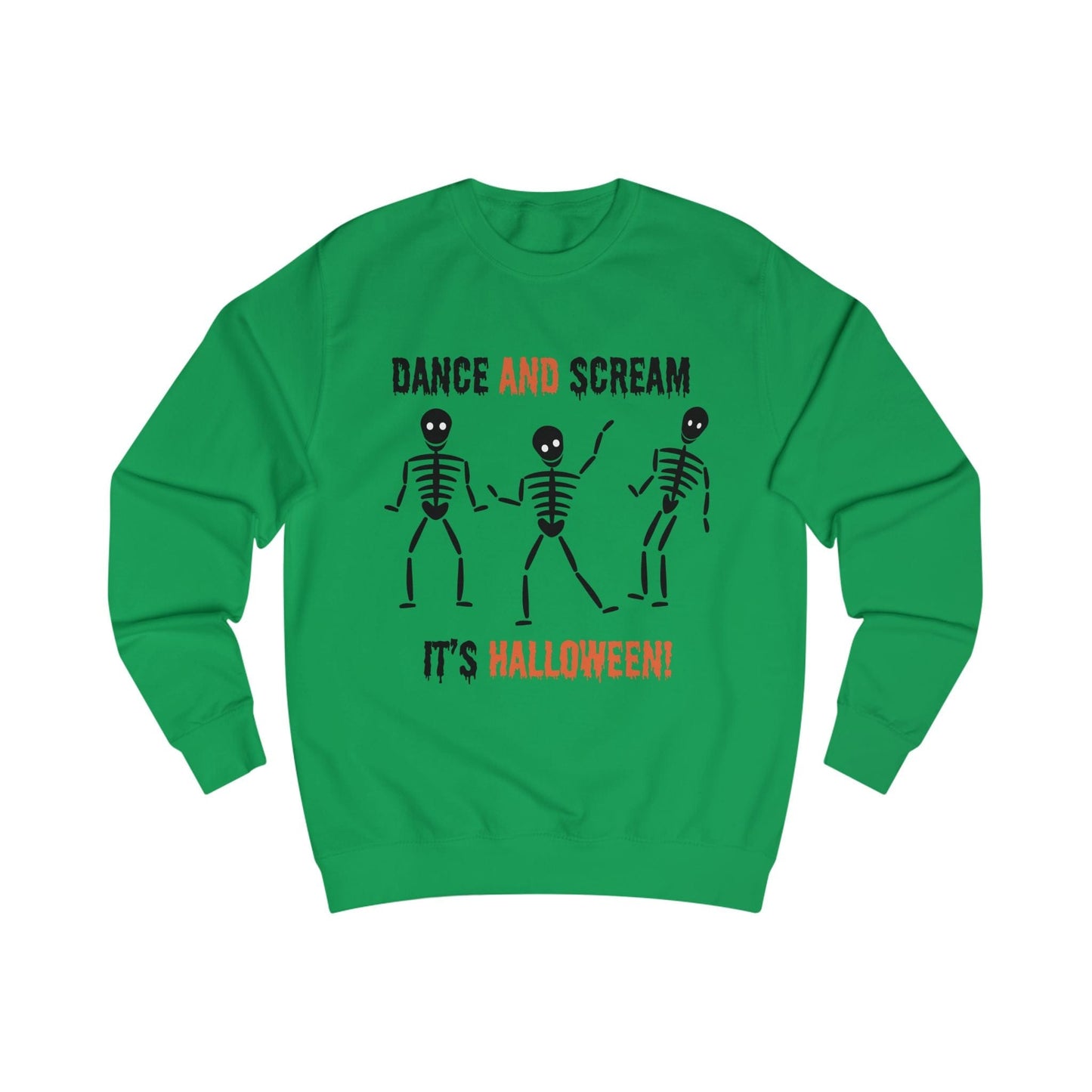 Printify Sweatshirt Kelly Green / S Skeleton Dance Sweatshirt