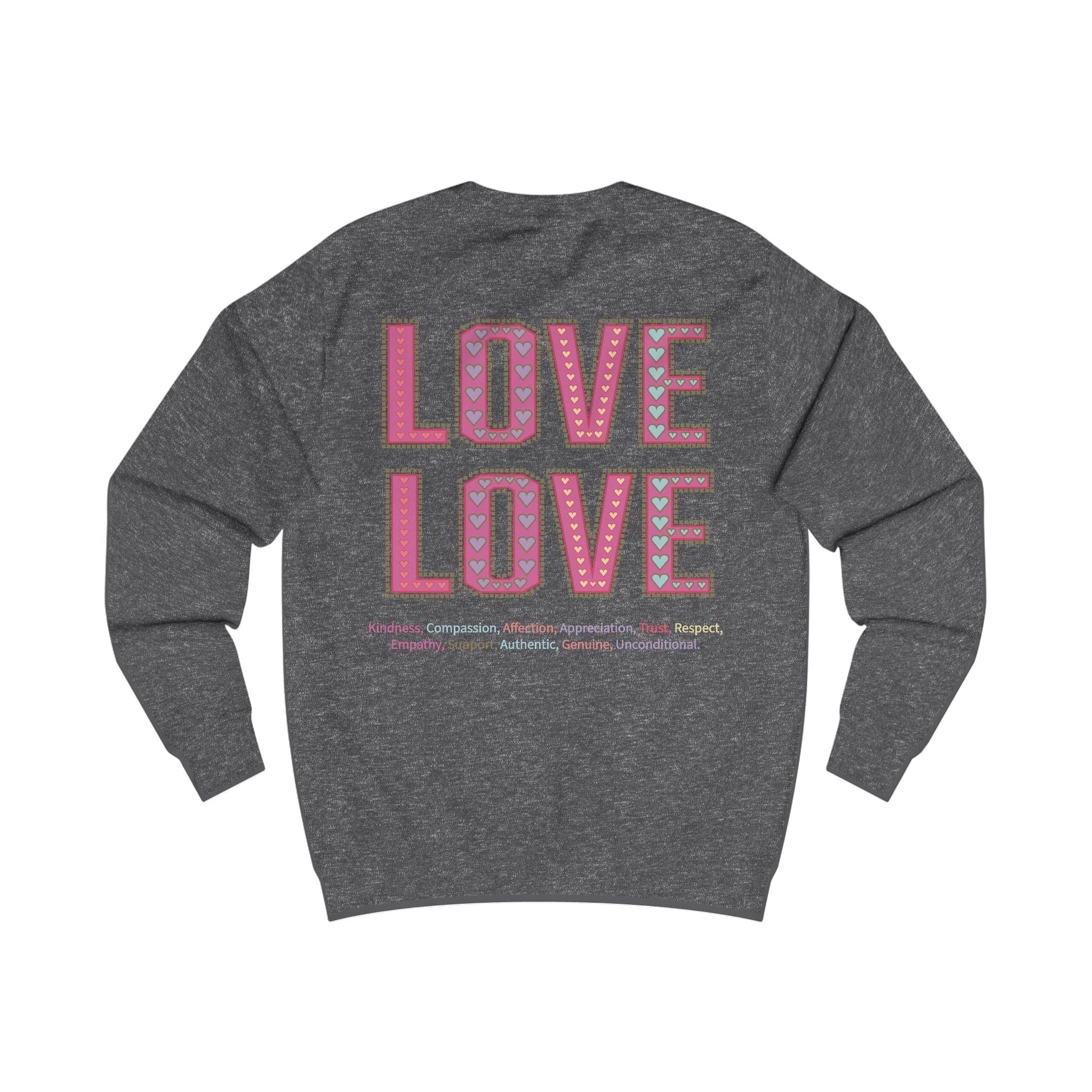 Printify Sweatshirt Love Love Sweatshirt Various Colours