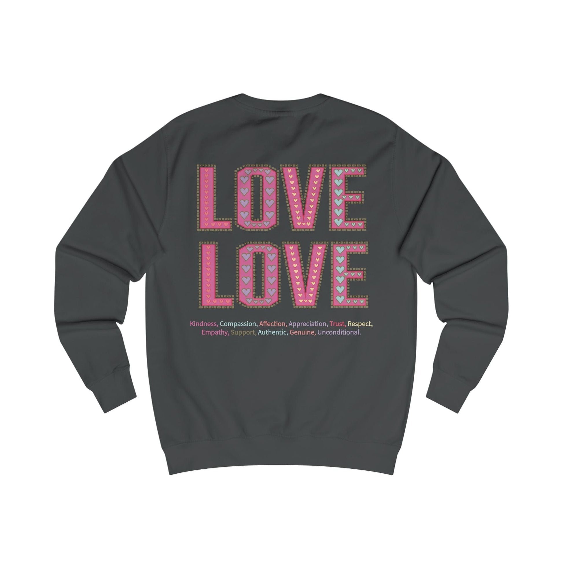 Printify Sweatshirt Love Love Sweatshirt Various Colours