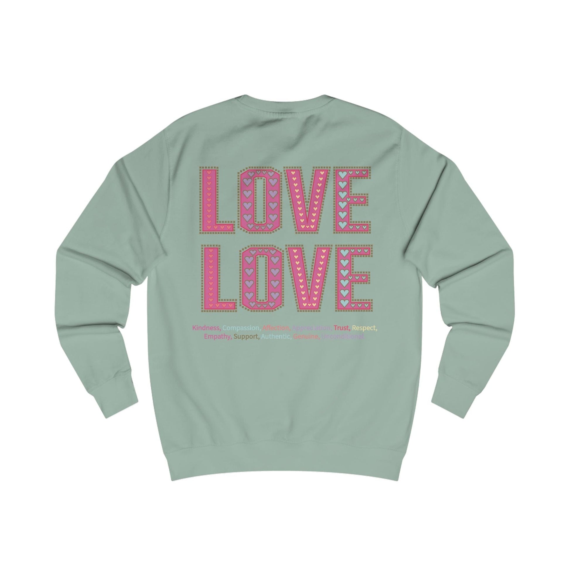 Printify Sweatshirt Love Love Sweatshirt Various Colours