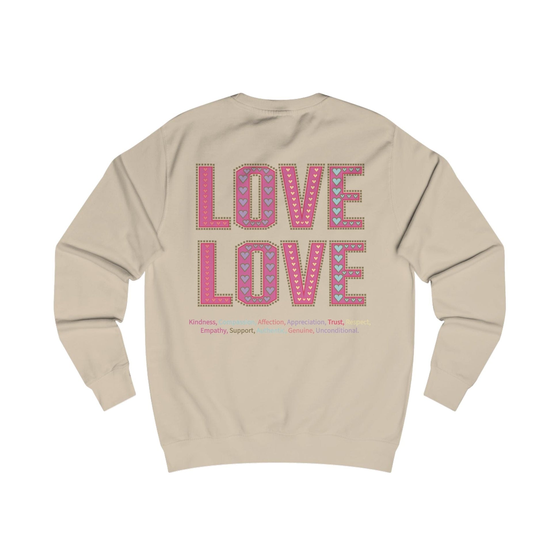 Printify Sweatshirt Love Love Sweatshirt Various Colours