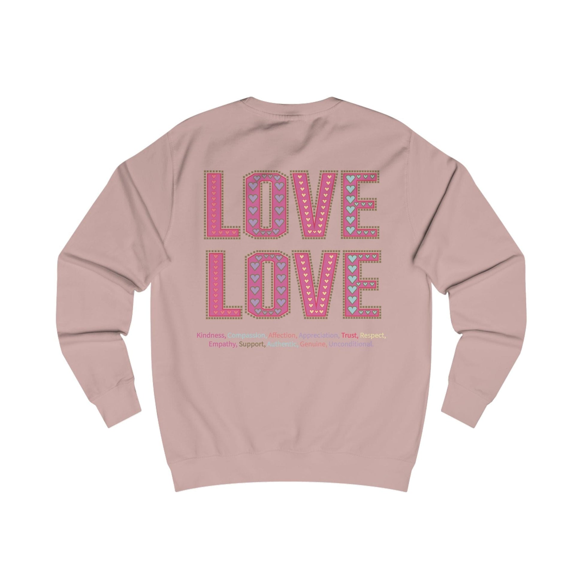 Printify Sweatshirt Love Love Sweatshirt Various Colours