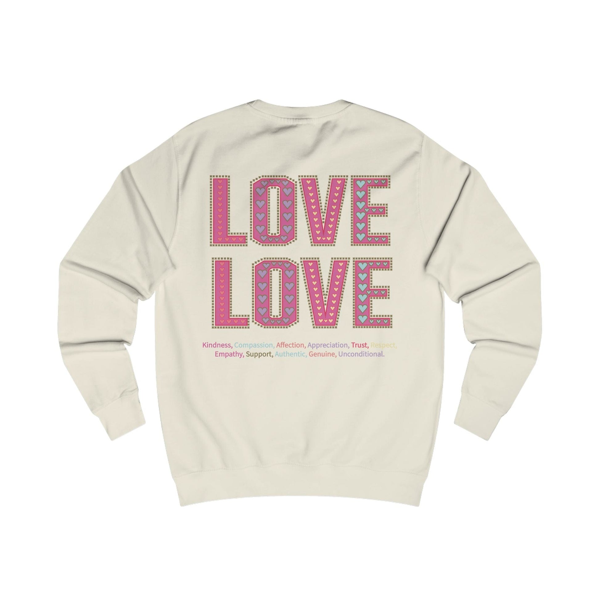 Printify Sweatshirt Love Love Sweatshirt Various Colours