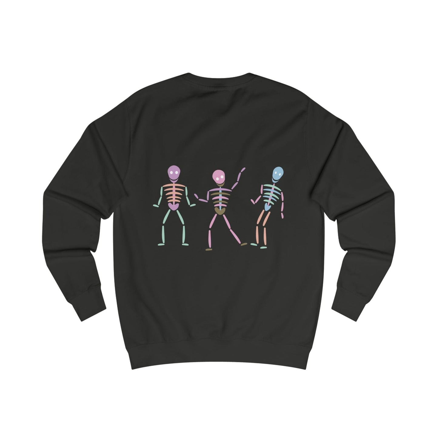 Printify Sweatshirt Pastel Dancing skeleton Sweatshirt