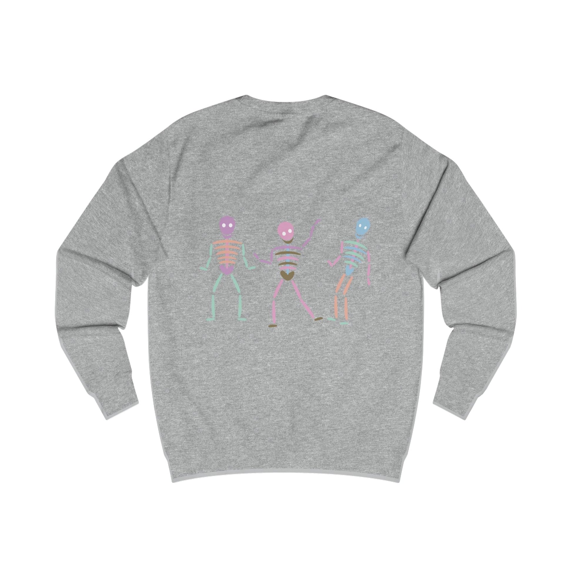Printify Sweatshirt Pastel Dancing skeleton Sweatshirt