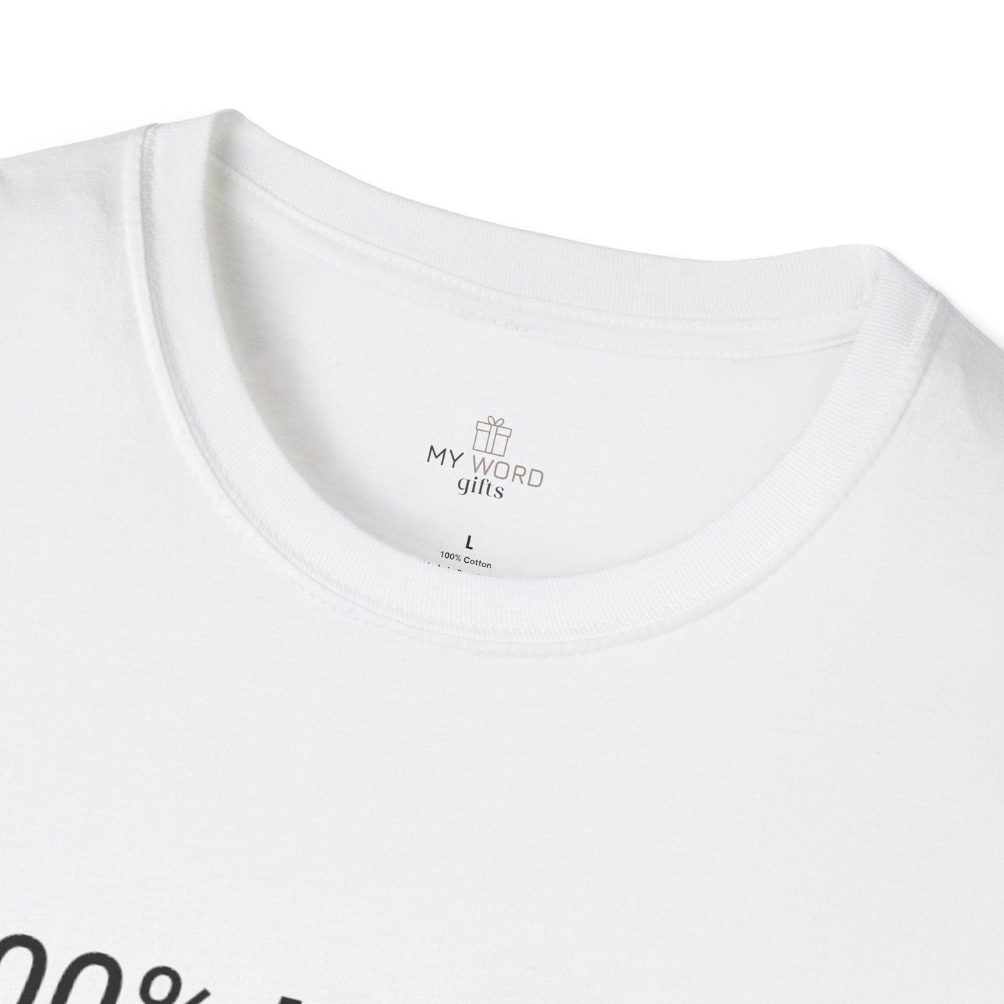 Printify T-Shirt 100% Wifey Material T-Shirt